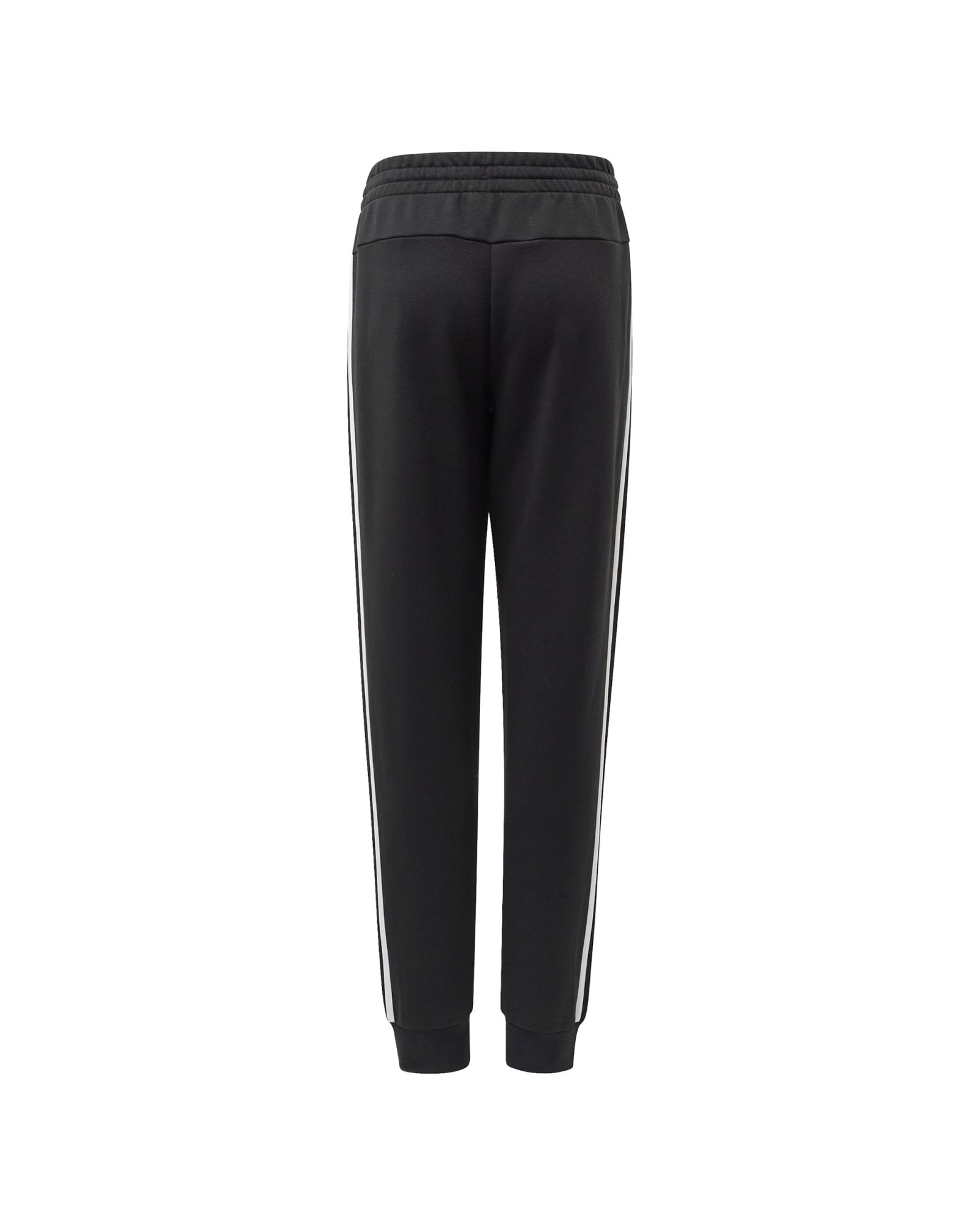 Pantalón Largo de Paseo Essentials Tres Bandas Junior Negro Blanco - Fútbol Factory