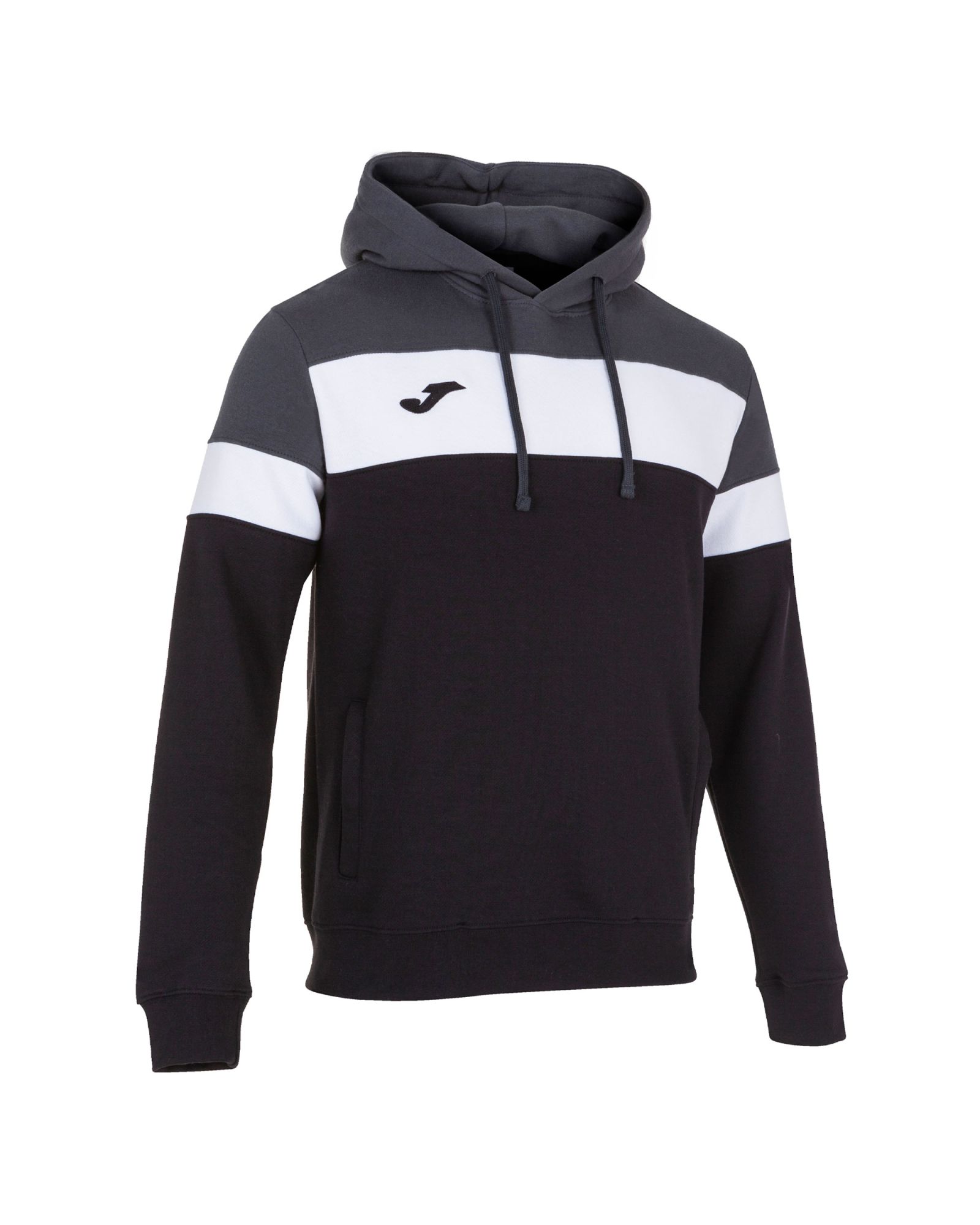 Sudadera con Capucha de Training Crew III Negro Gris - Fútbol Factory