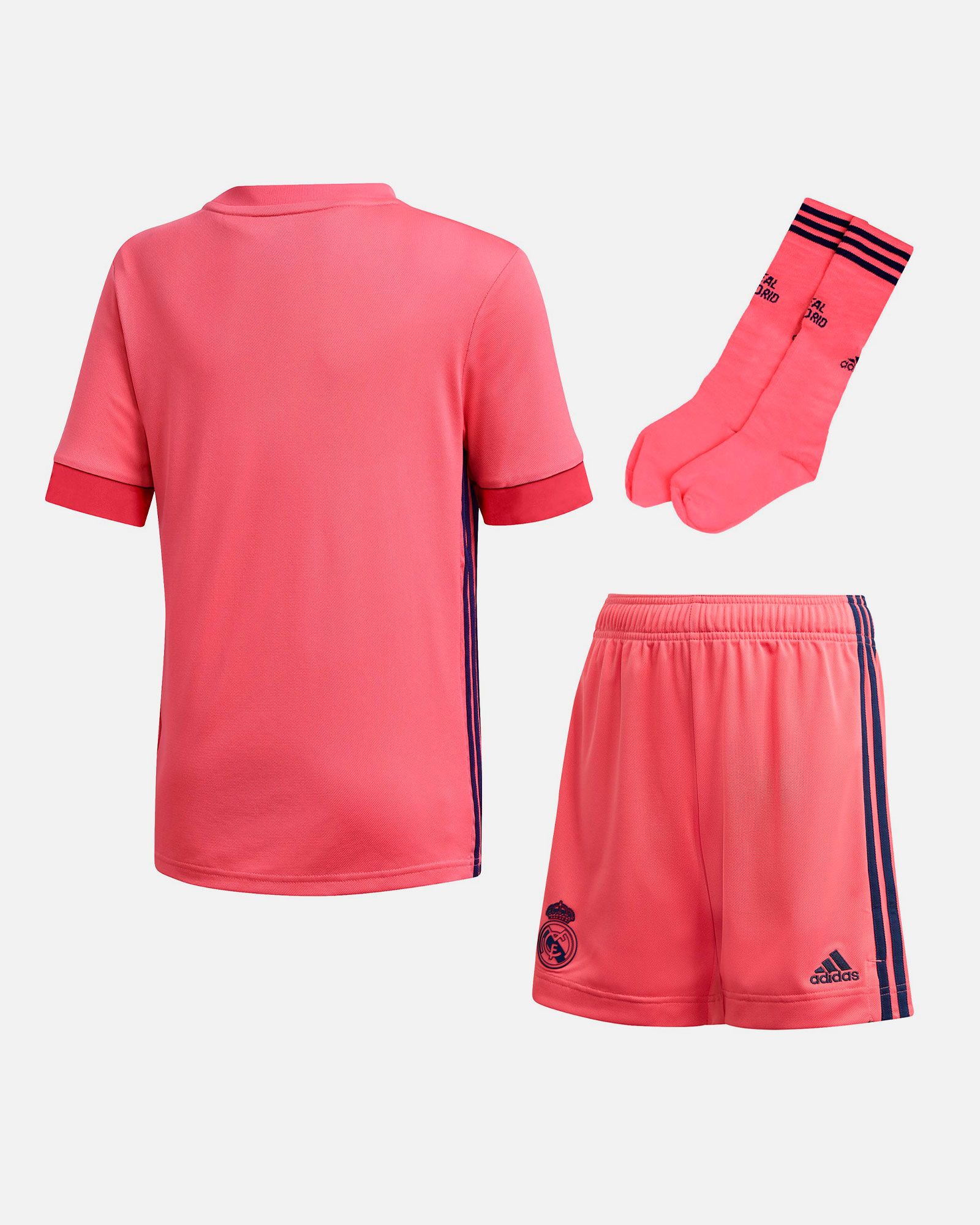 Conjunto 2ª Real Madrid 2020/2021 Junior Rosa - Fútbol Factory