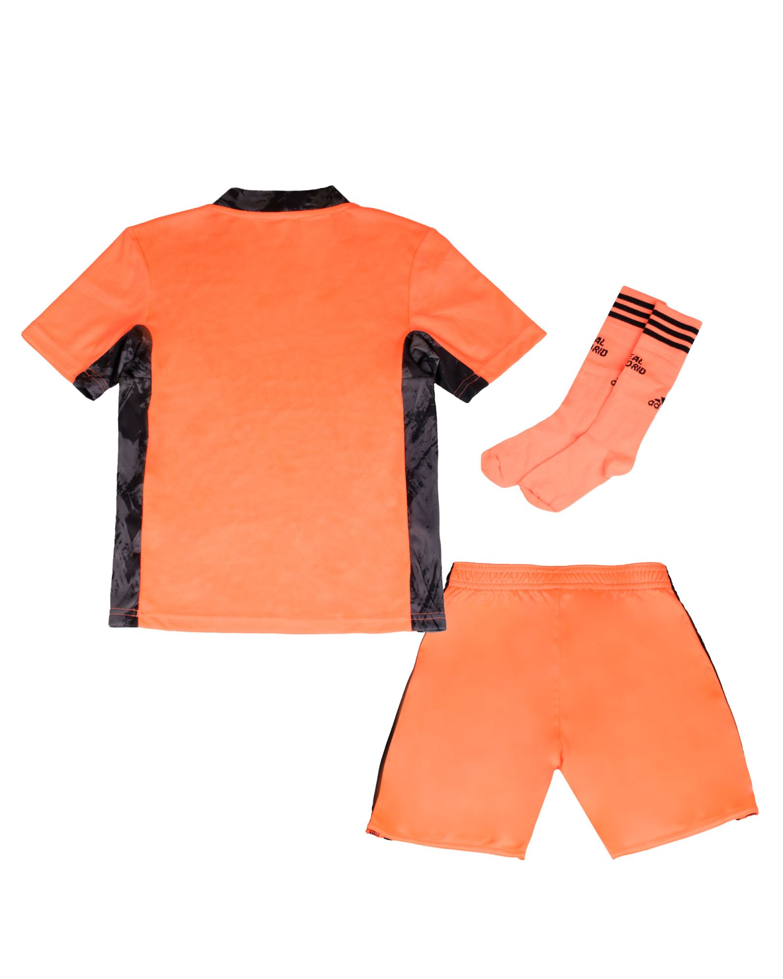 Conjunto 2ª Portero Real Madrid 2020/2021 Junior Naranja - Fútbol Factory