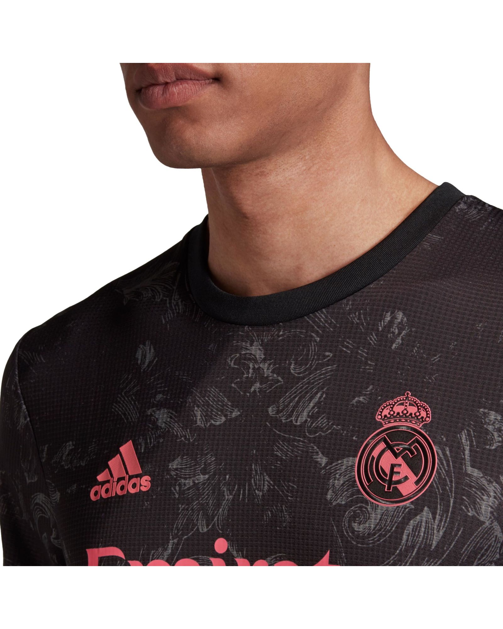 Camiseta 3ª Real Madrid 2020/2021 Authentic Negro Rosa - Fútbol Factory