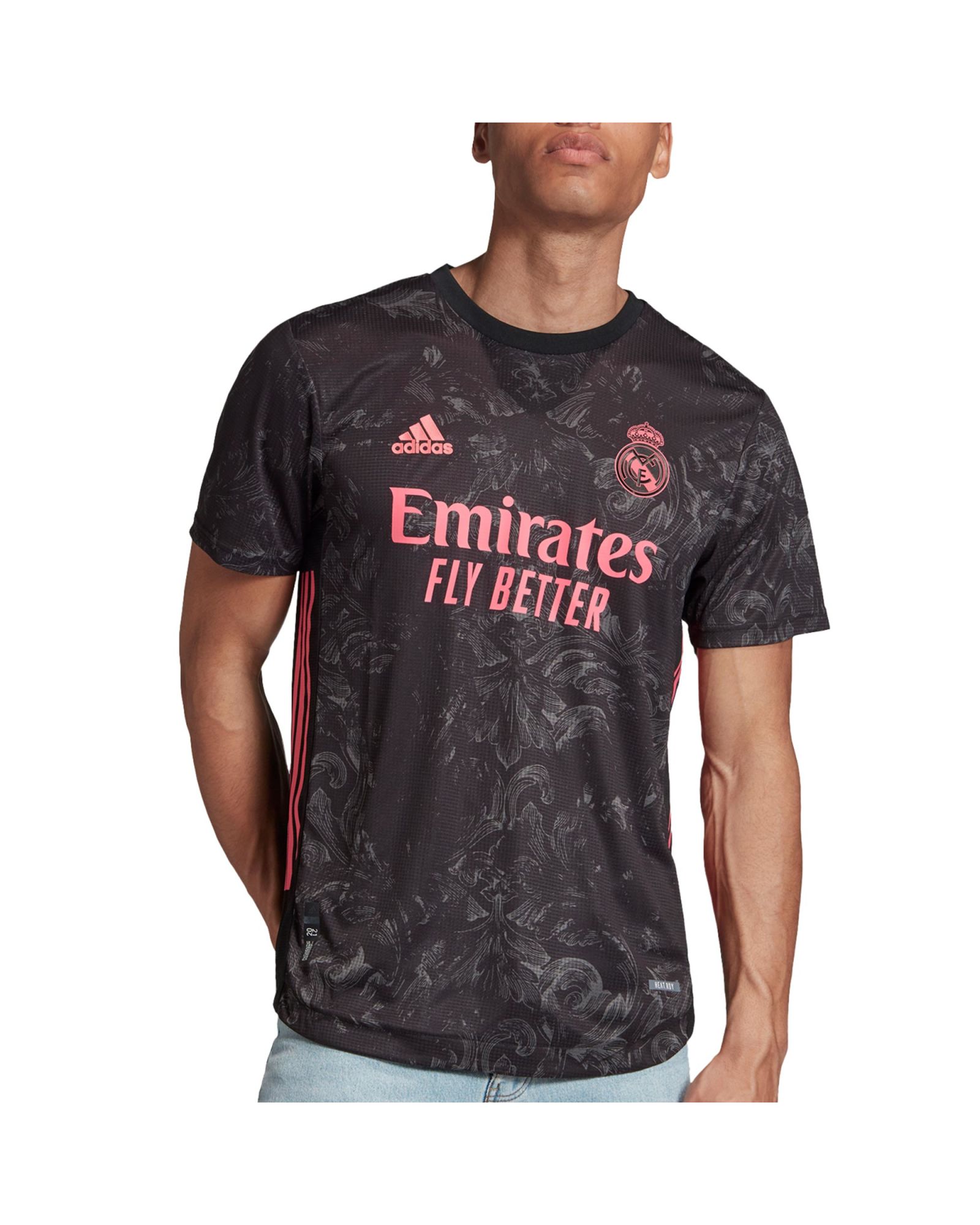 Camiseta 3ª Real Madrid 2020/2021 Authentic Negro Rosa - Fútbol Factory