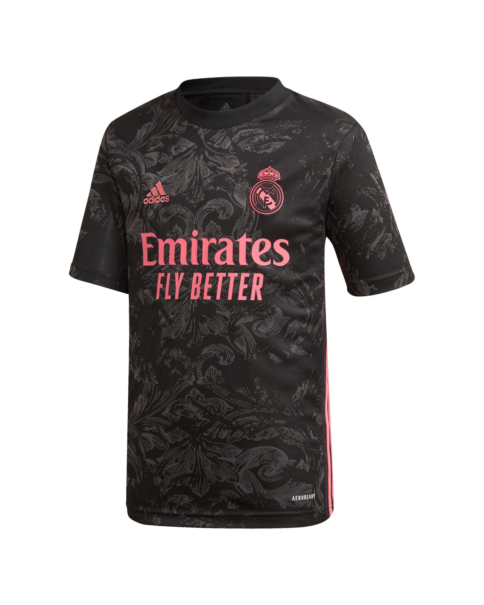 Camiseta 3ª Real Madrid 2020/2021 Junior Negro Rosa - Fútbol Factory