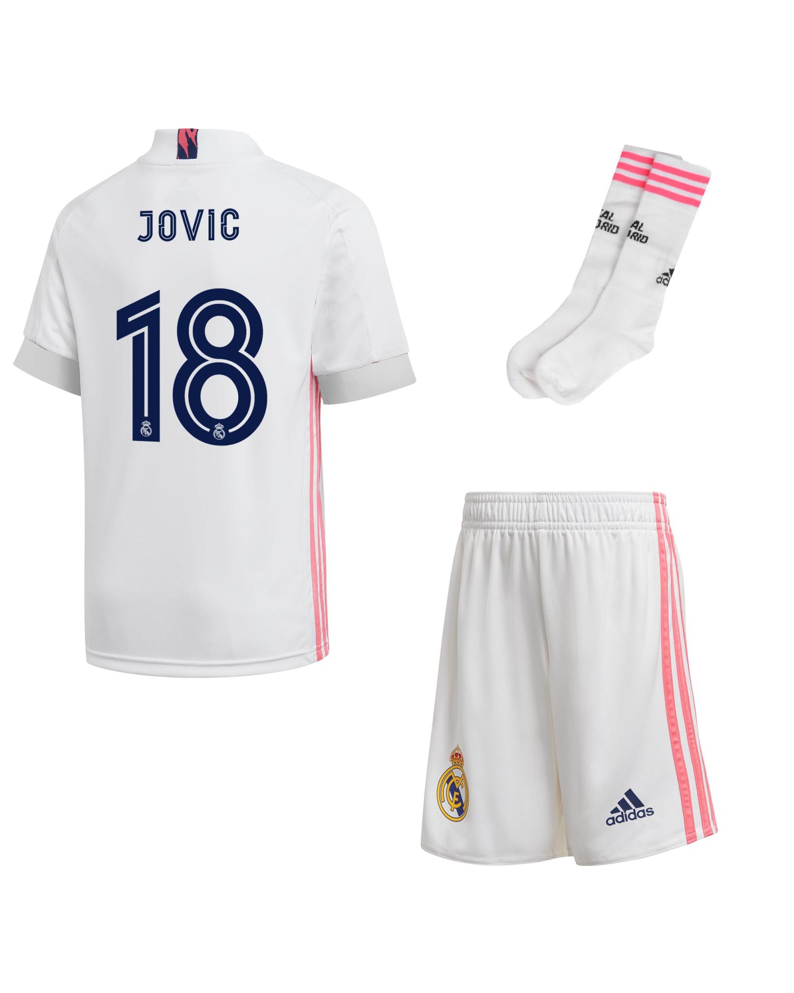 Conjunto 1ª Real Madrid 2020/2021 Junior Jovic - Fútbol Factory