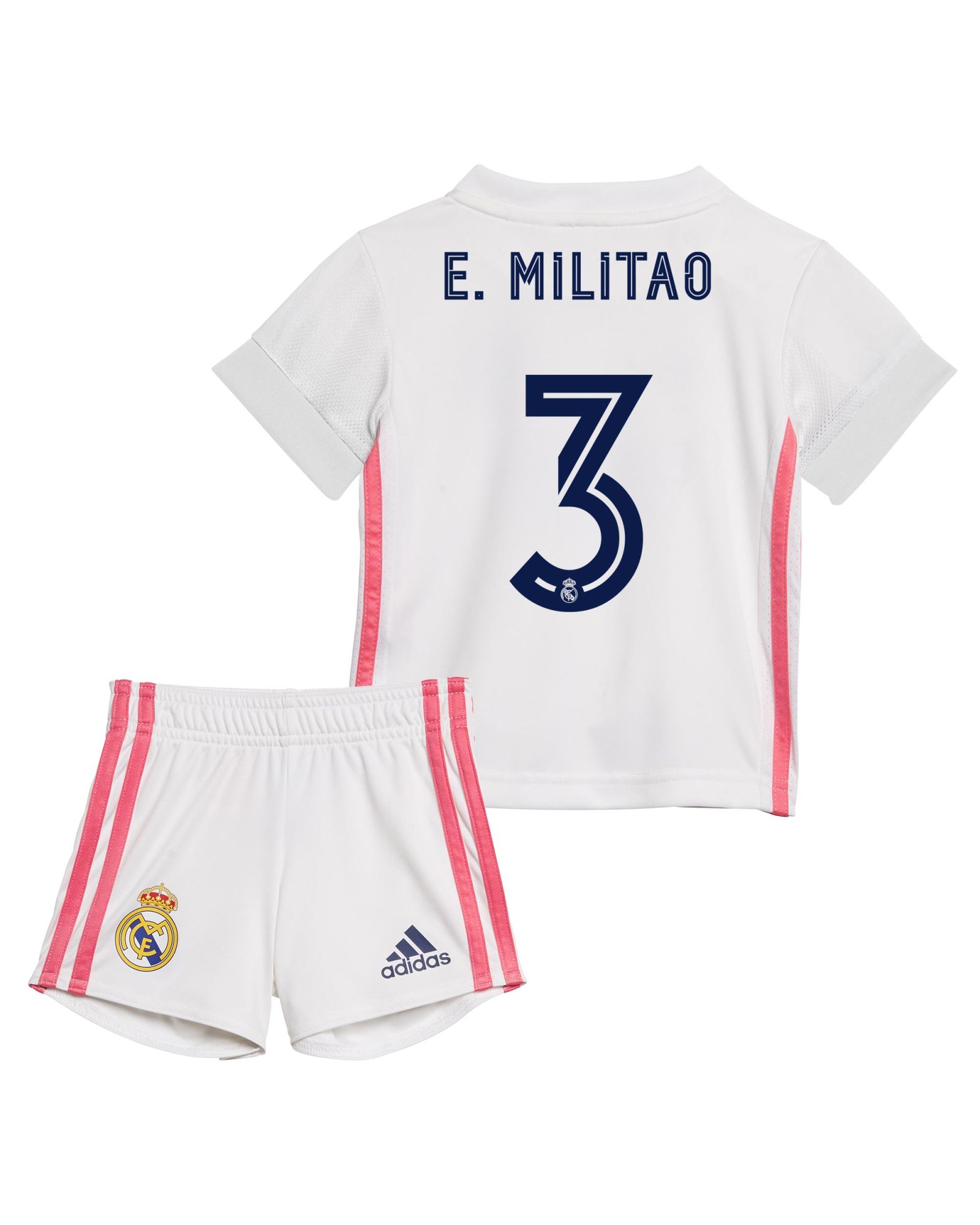 Conjunto 1ª Real Madrid 2020/2021 Bebé E. Militao - Fútbol Factory