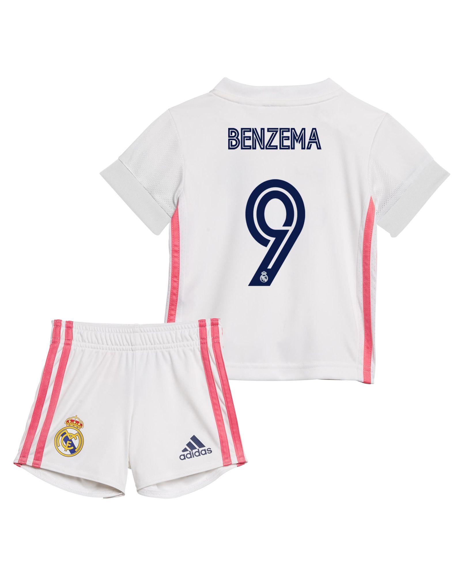 Conjunto 1ª Real Madrid 2020/2021 Bebé Benzema - Fútbol Factory