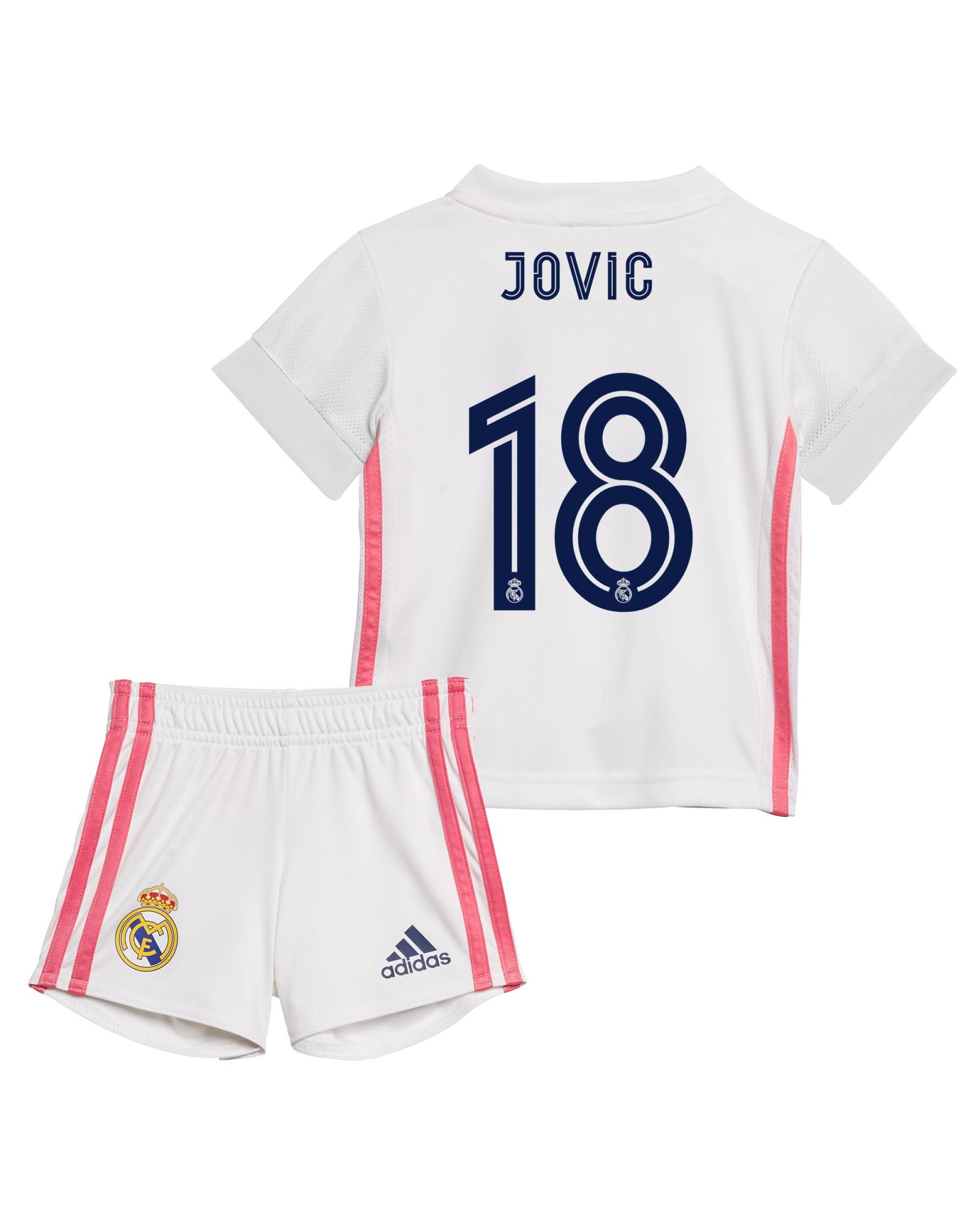 Conjunto 1ª Real Madrid 2020/2021 Bebé Jovic - Fútbol Factory