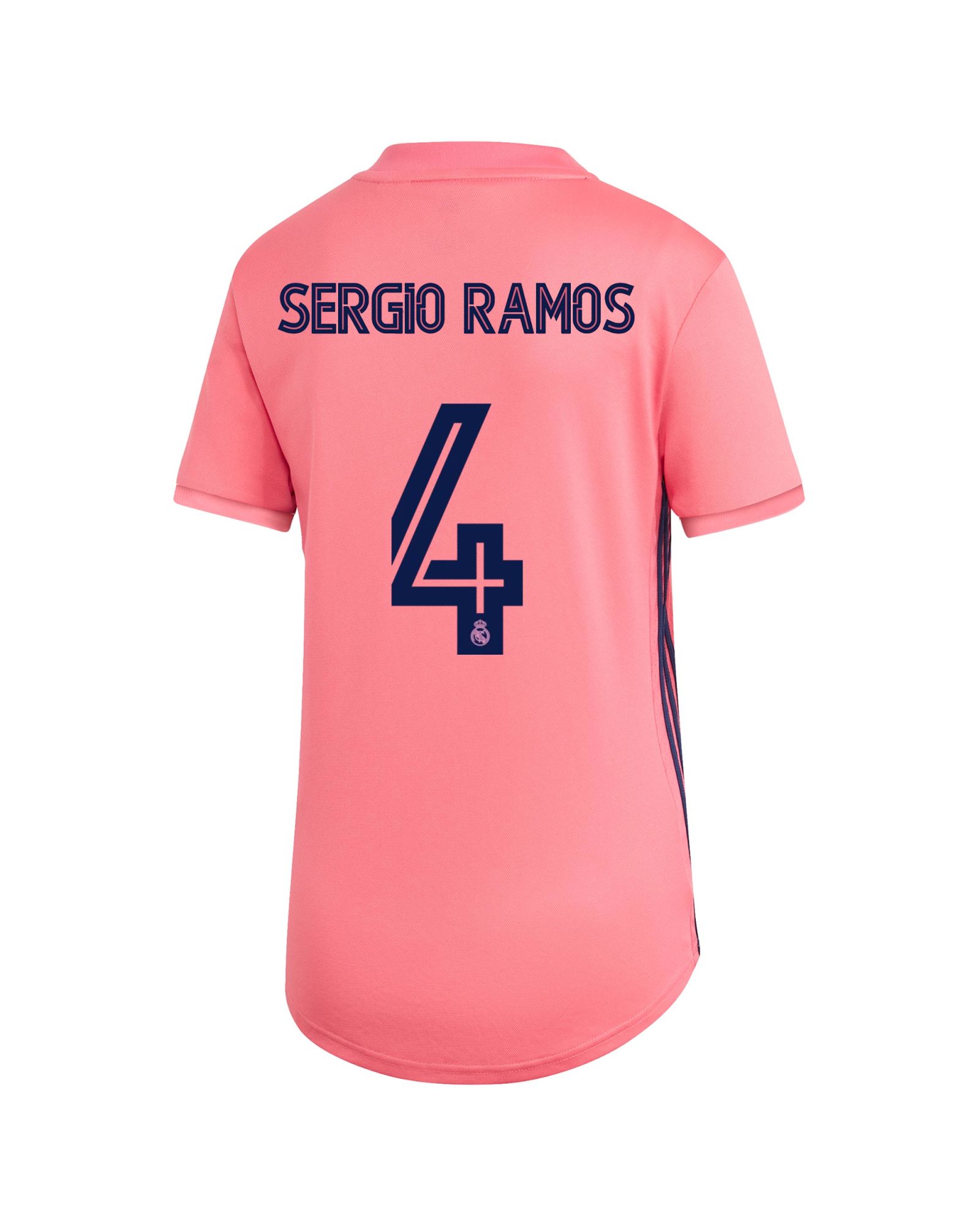 Camiseta 2ª Real Madrid 2020/2021 Mujer Rosa Sergio Ramos - Fútbol Factory