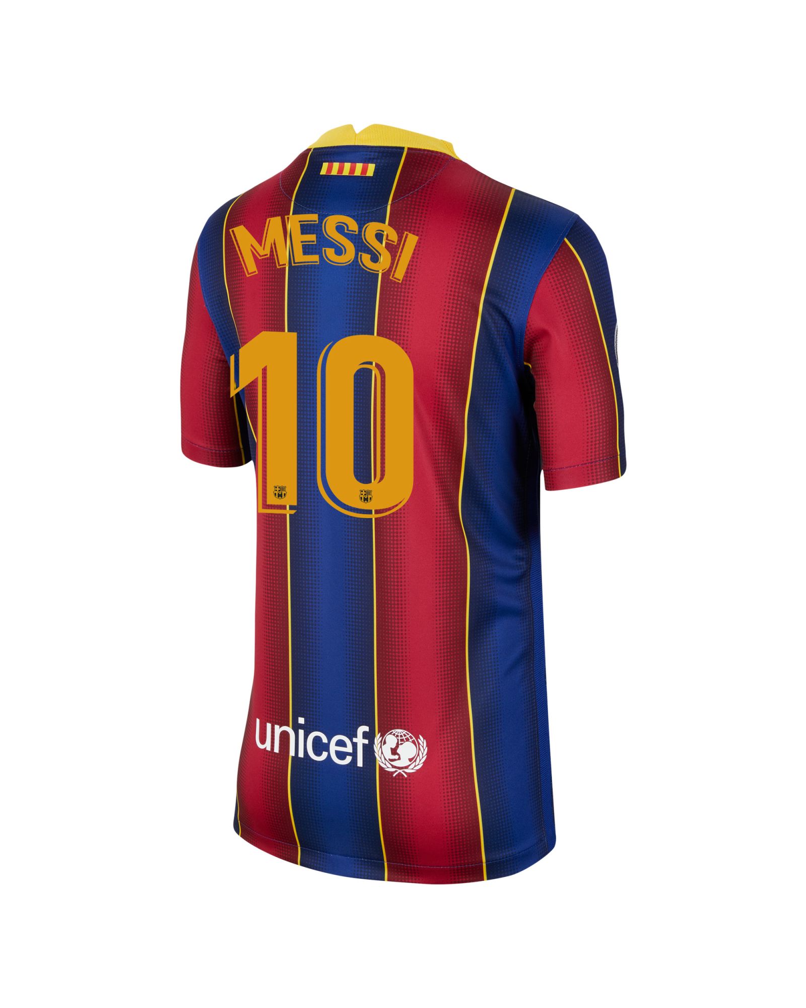 Camiseta 1ª FC Barcelona 2020/2021 Junior  Messi - Fútbol Factory