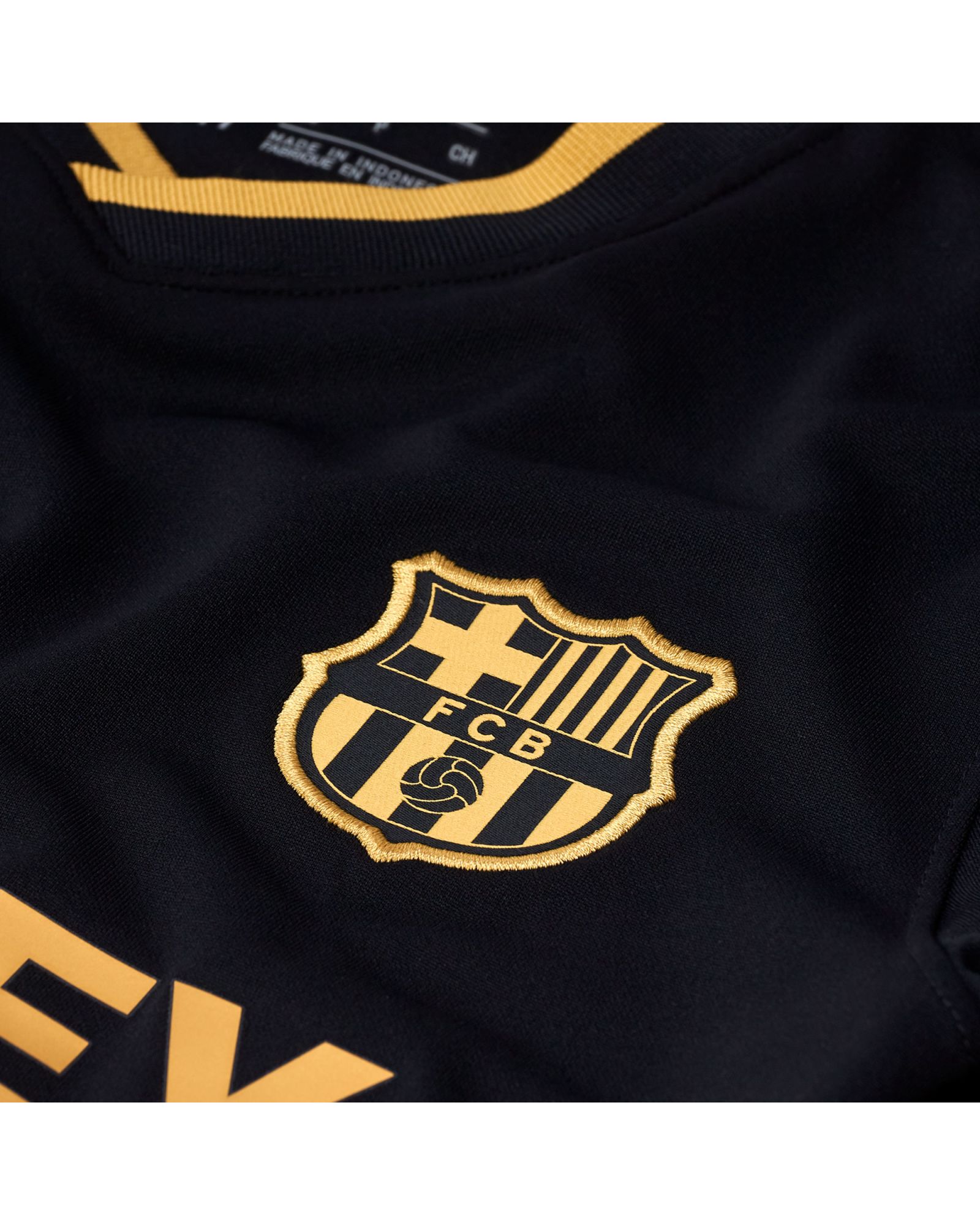 Camiseta 2ª FC Barcelona 2020/2021 Mujer Negro Oro - Fútbol Factory