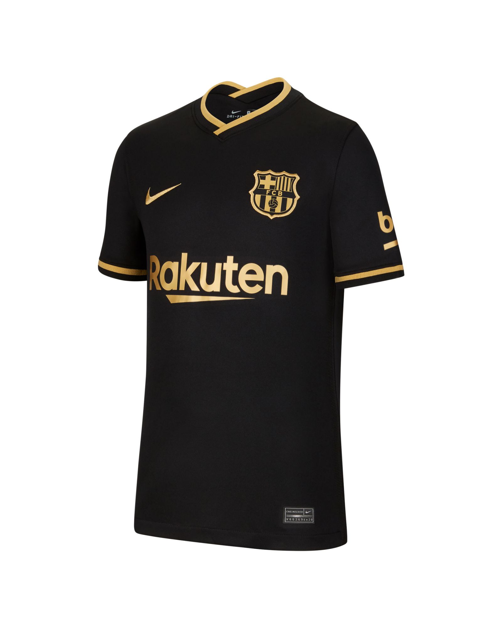 Desde allí Polinizar presente Camiseta 2ª FC Barcelona 2020/2021 Junior Negro Oro