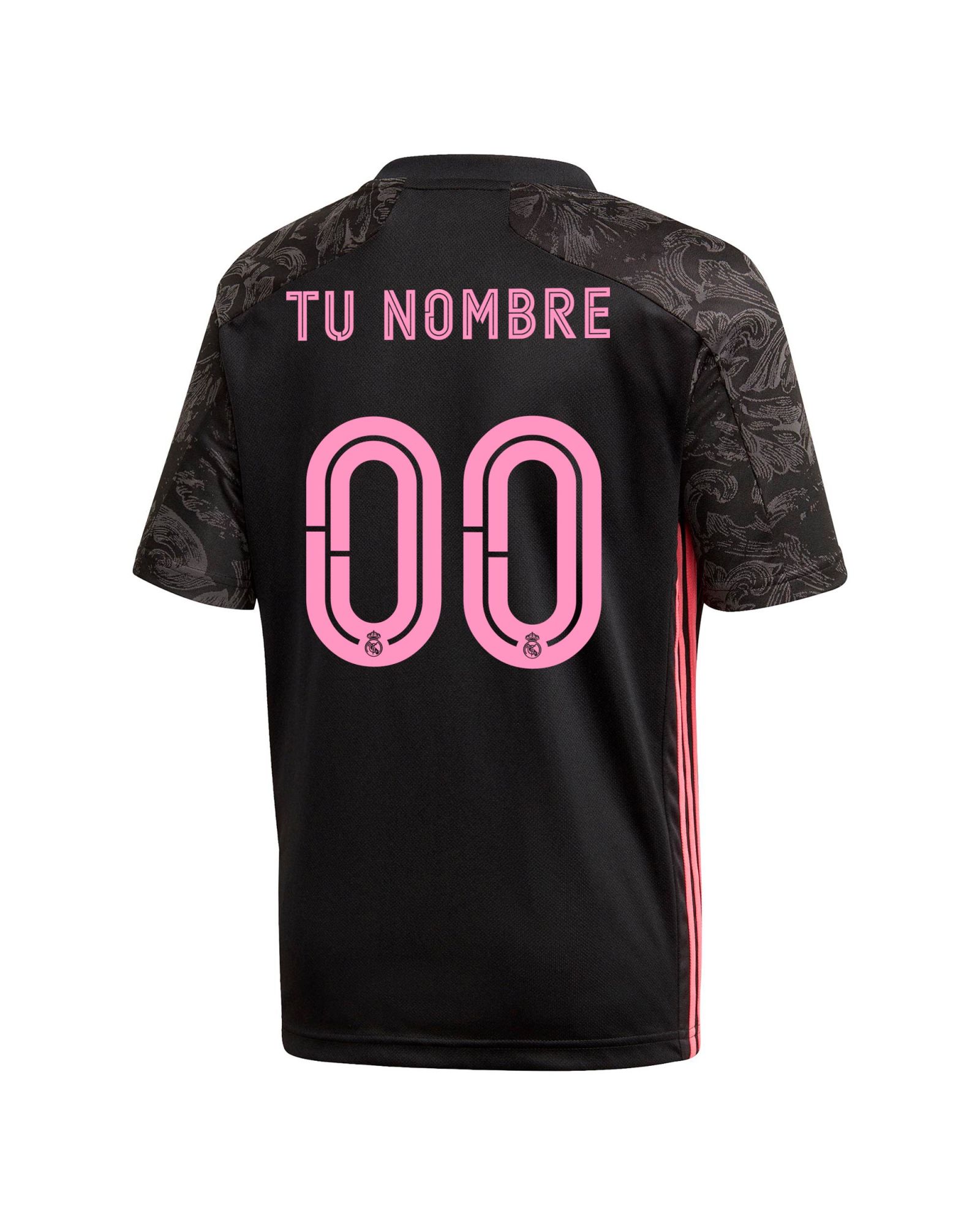 Camiseta 3ª Real Madrid 2020/2021 Negro Personalizado - Fútbol Factory