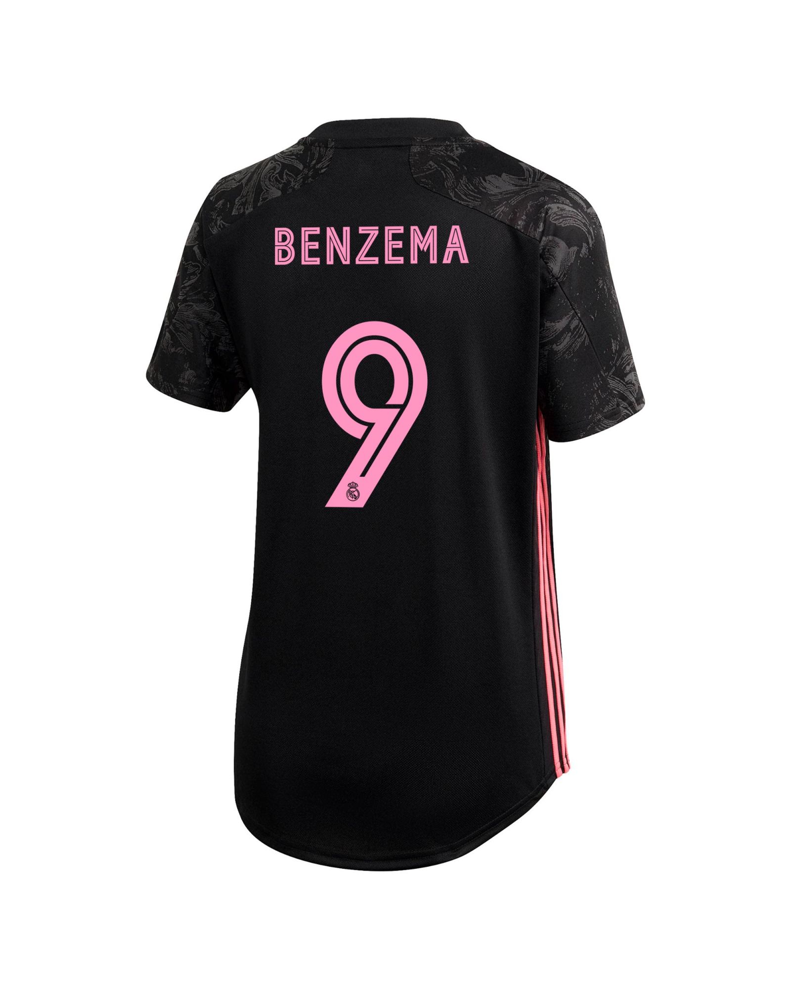 Camiseta 3ª Real Madrid 2020/2021 Mujer Negro Benzema - Fútbol Factory