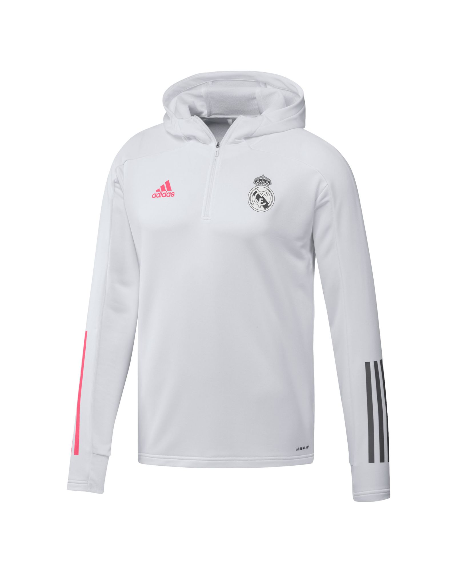 Sudadera con capucha de Paseo Real Madrid 2020/2021 Blanco - Fútbol Factory