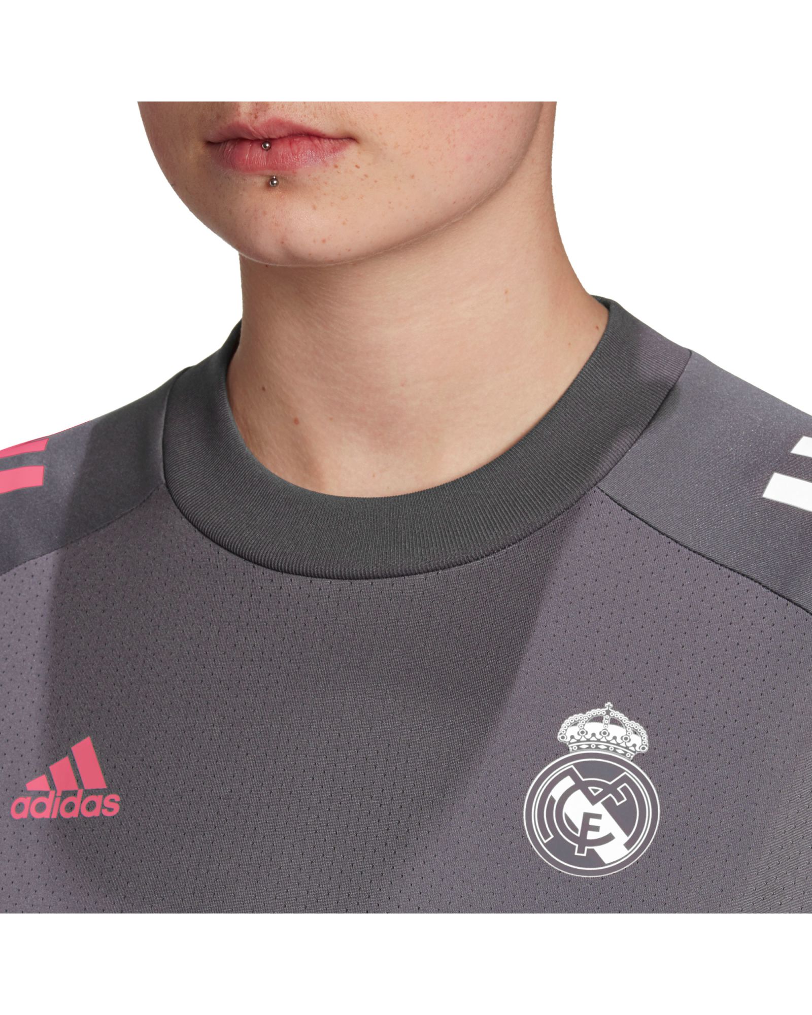 Camiseta de Training Real Madrid 2020/2021 Mujer Gris - Fútbol Factory