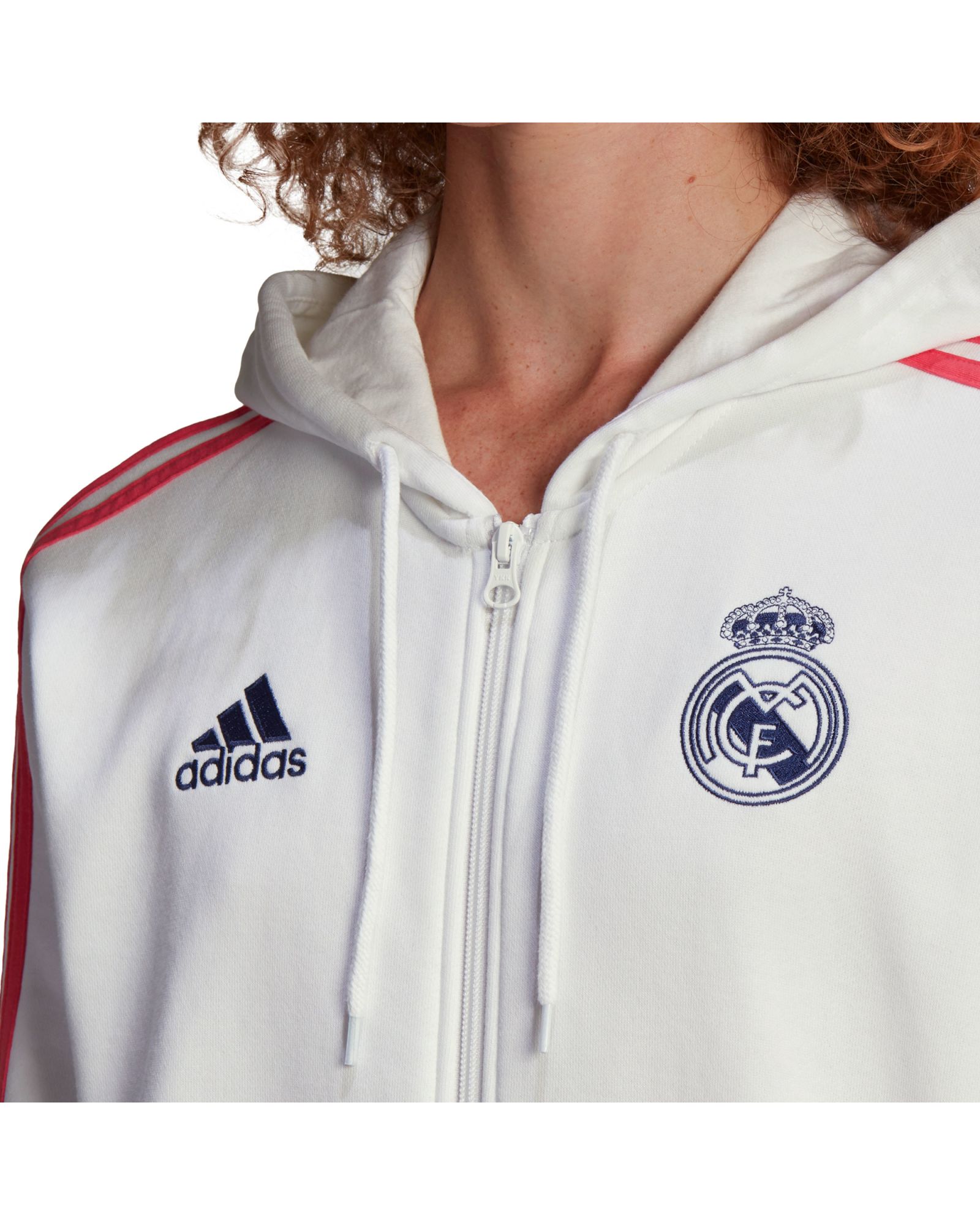 Real Sudadera capucha oficial l, Real Madrid chaqueta blanca