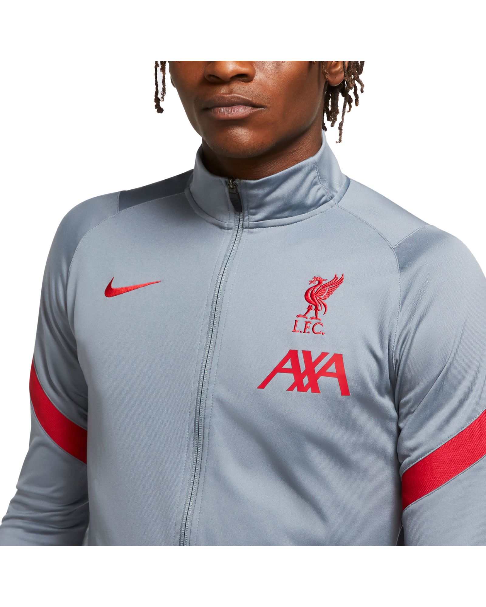 Chaqueta de Paseo Liverpool FC 2020/2021 Gris - Fútbol Factory