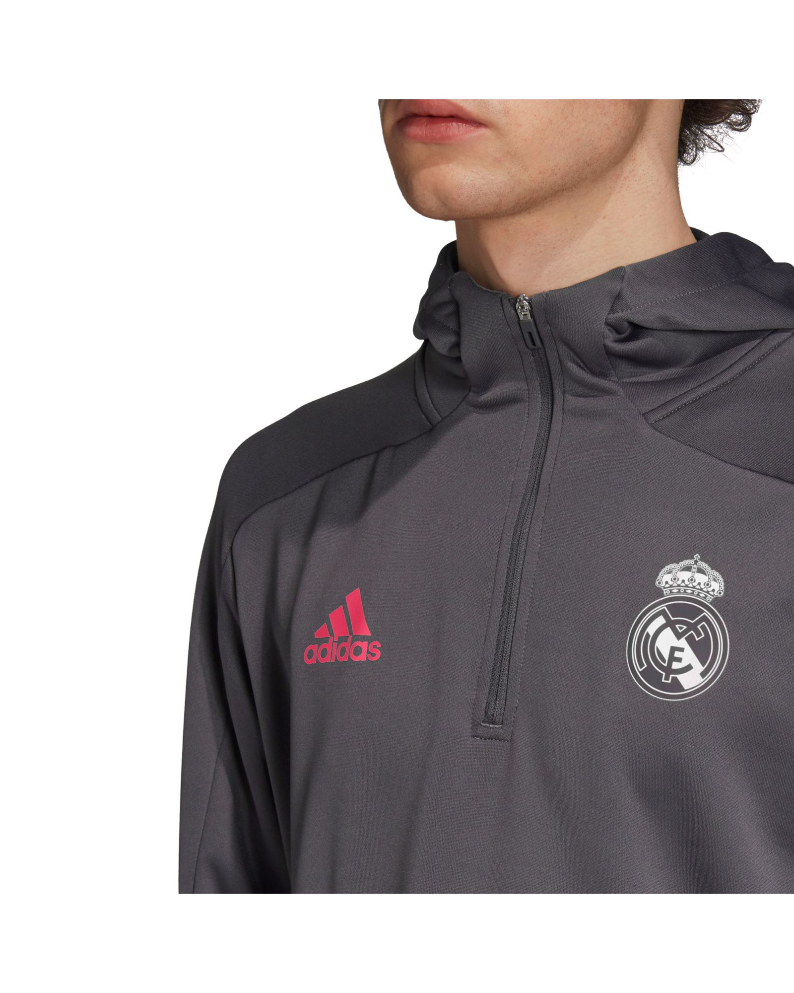 Sudadera con Capucha de Paseo del Real Madrid 2020/2021 Gris - Fútbol Factory