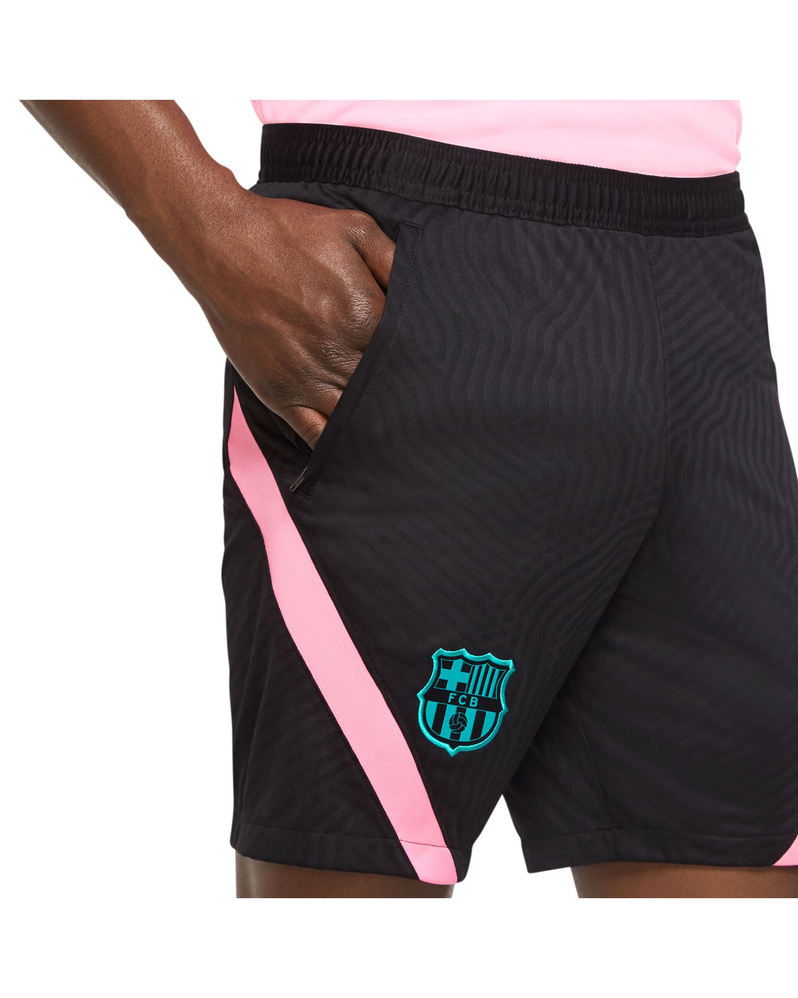 Pantalón Corto de Training FC Barcelona 2020/2021 Strike Negro - Fútbol Factory