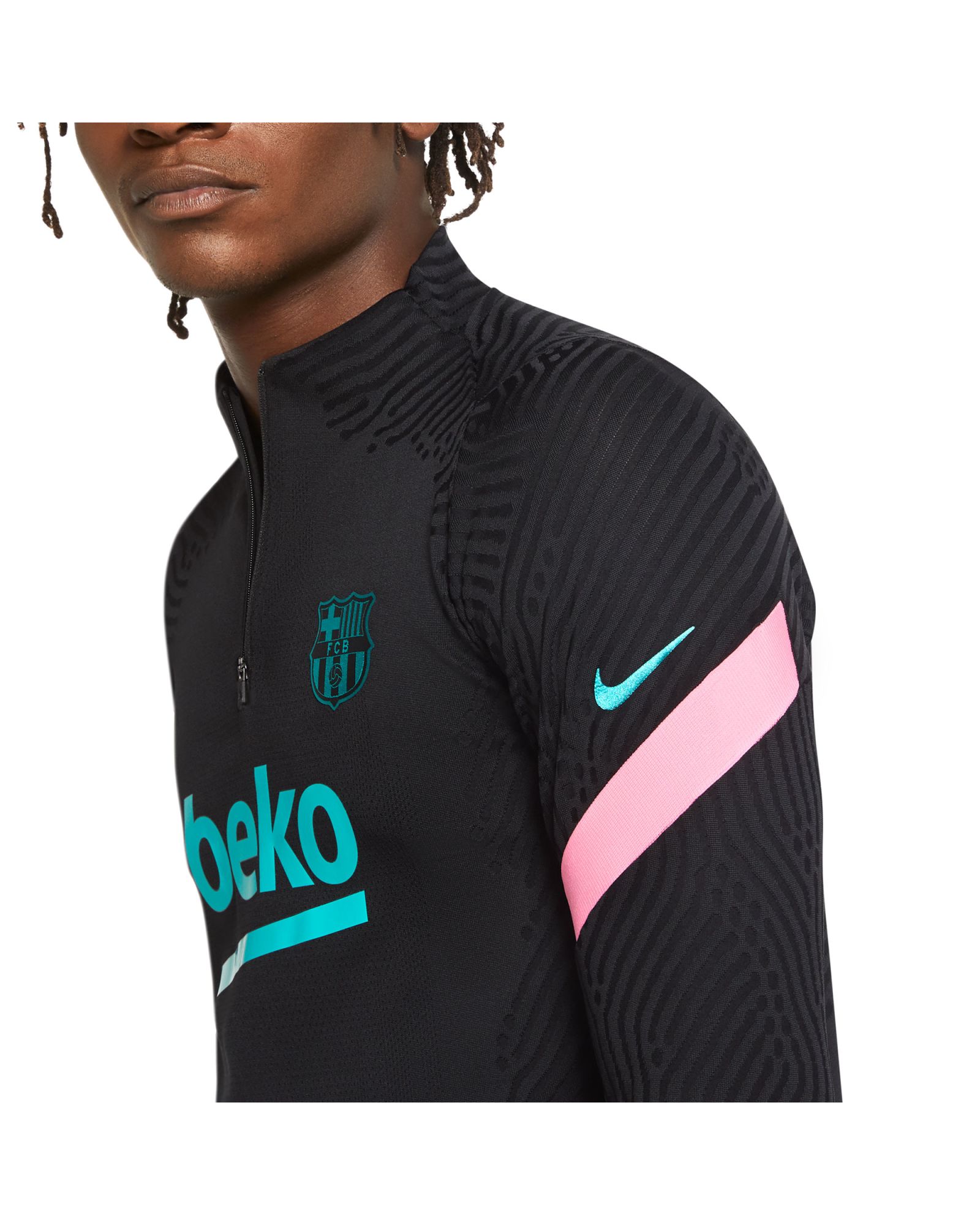 Sudadera de Training FC Barcelona 2020/2021 VaporKnit Strike Negro - Fútbol Factory