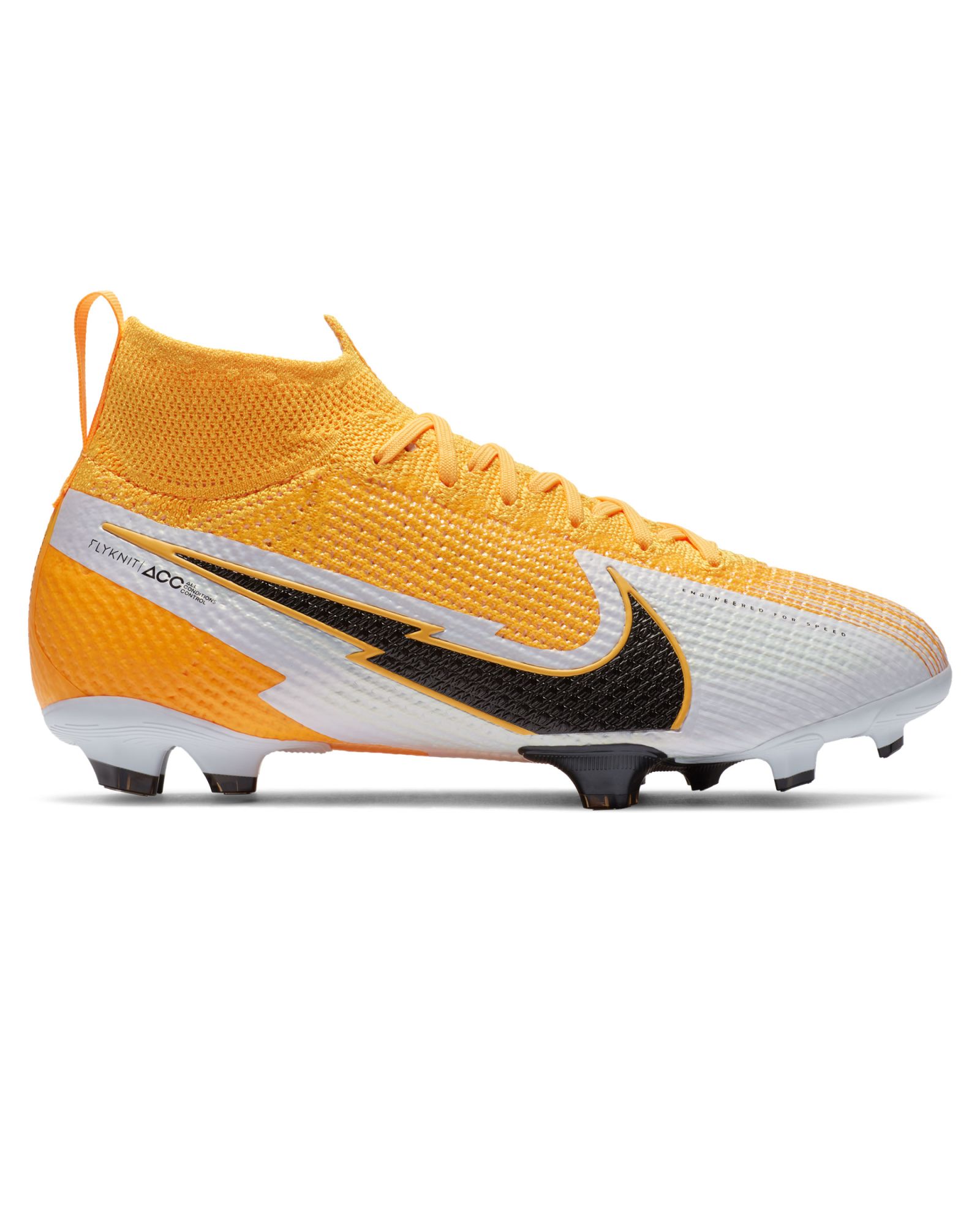 de Nike Mercurial 7 FG Junior Naranja Blanco