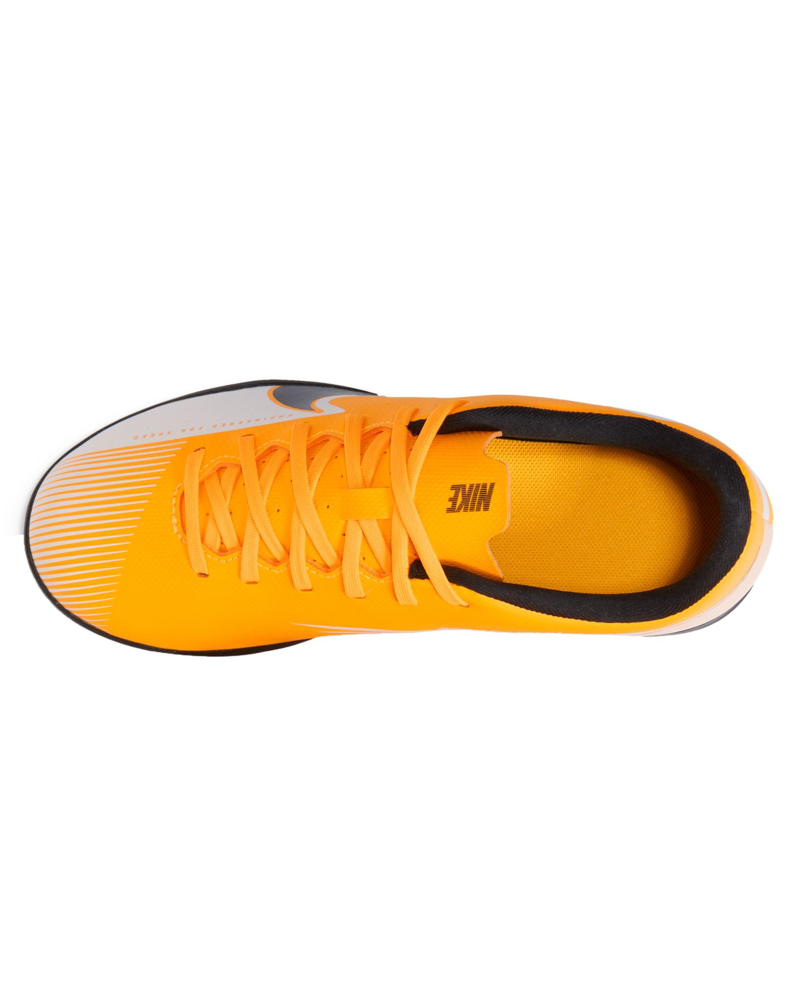 Botas de Fútbol Nike Mercurial Vapor 13 Club Turf Velcro Junior Naranja