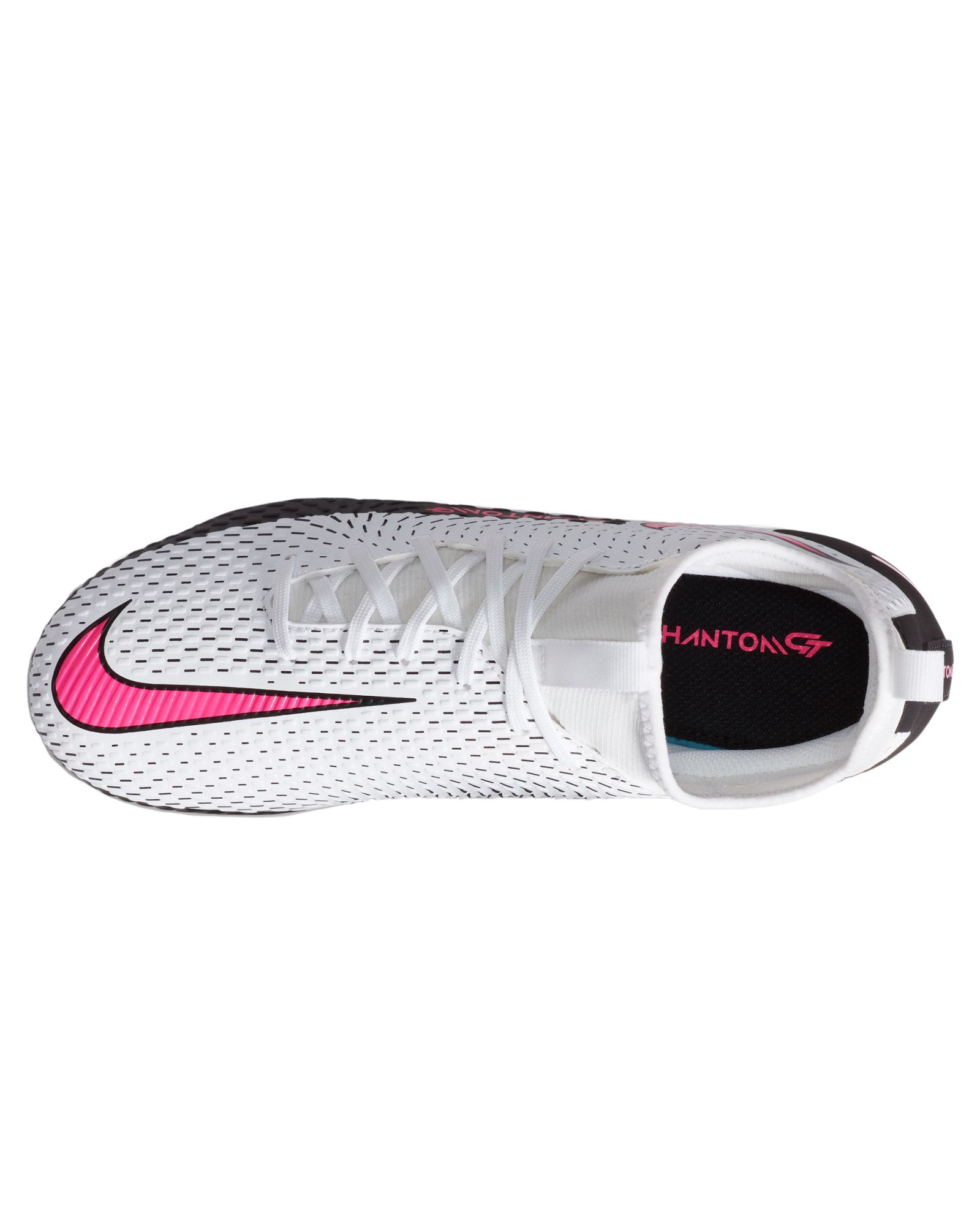 Botas de fútbol Nike Phantom GT Academy DF FG Junior Blanco Rosa - Fútbol Factory