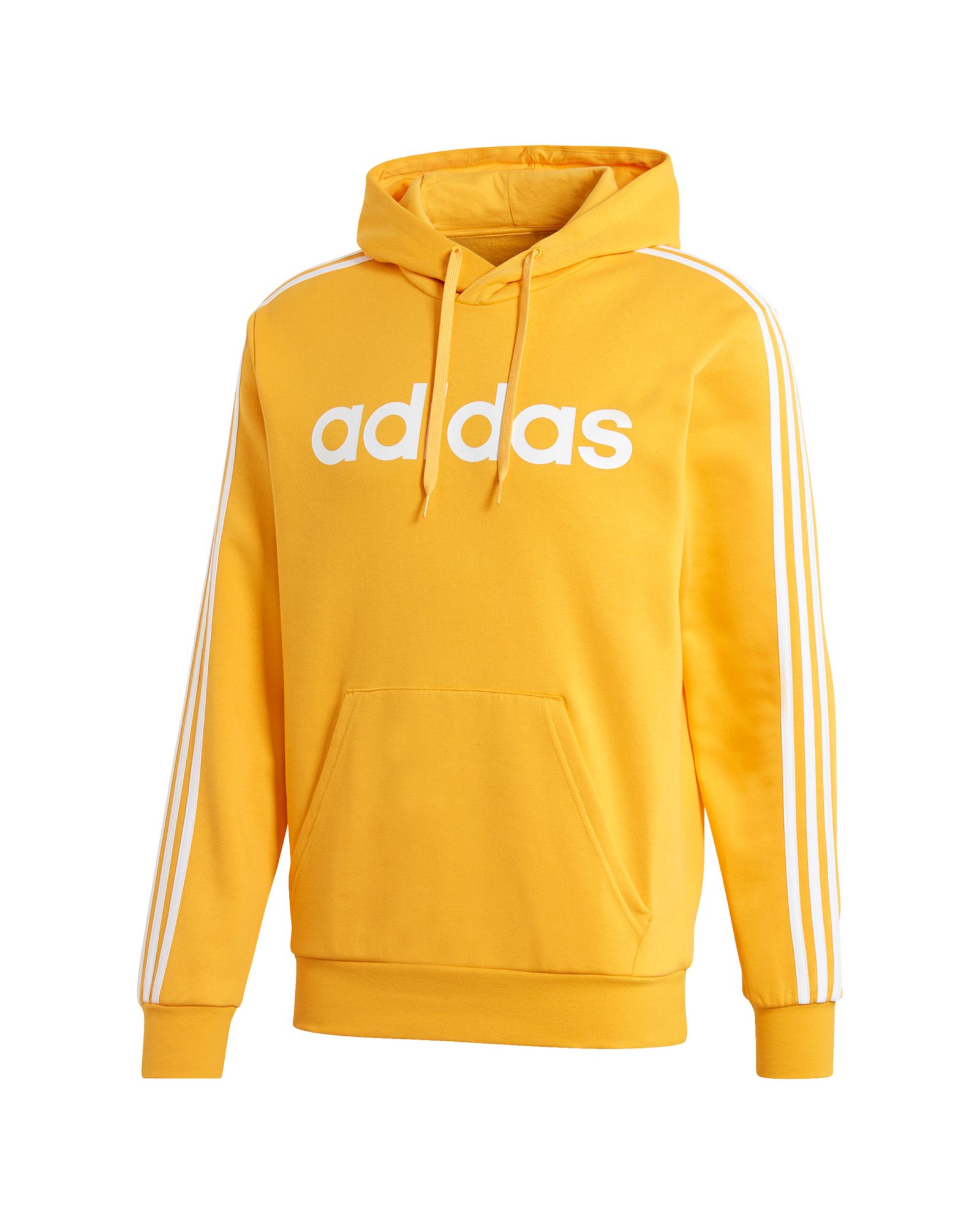 Sudadera de Paseo Essentials Tres Bandas HD Amarillo - Fútbol Factory