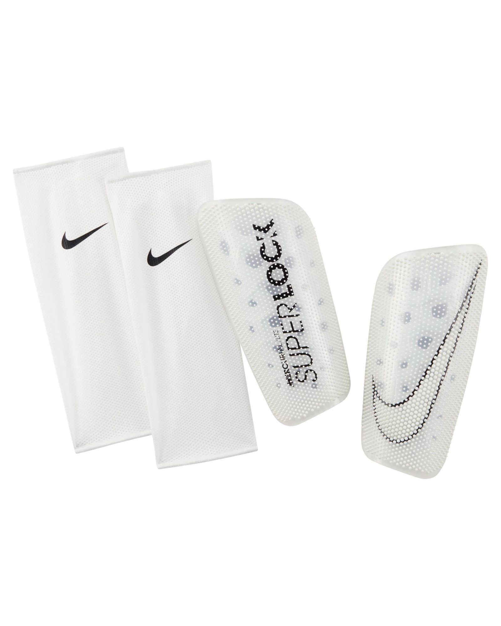 Espinilleras Nike Mercurial Lite SuperLock Blanco - Fútbol Factory