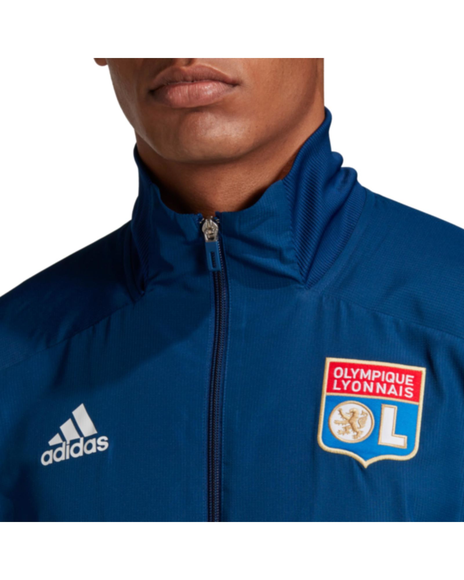 Chaqueta de Prepartido Olympique Lyon 2020/2021 Azul - Fútbol Factory