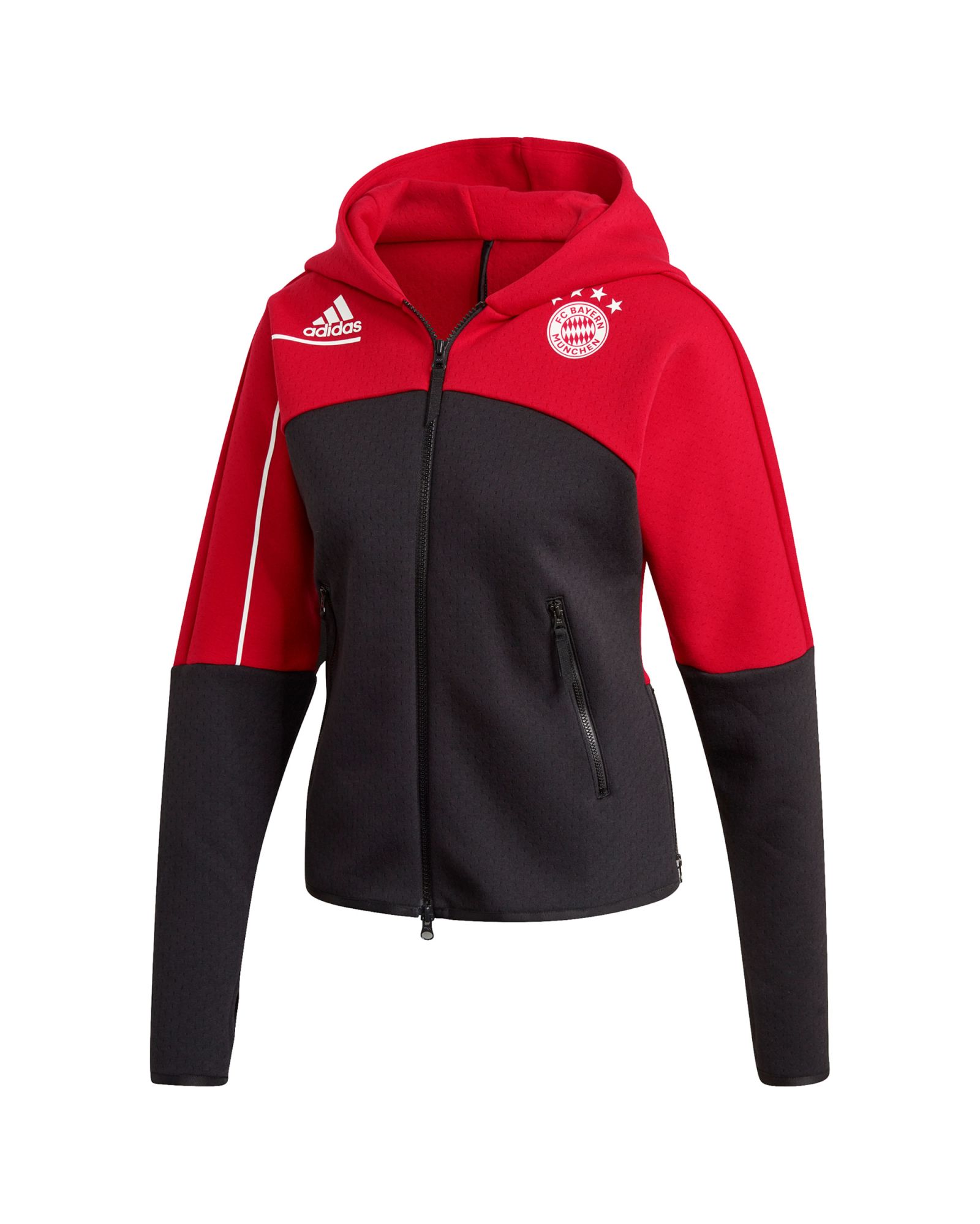 Chaqueta Prepartido Bayern FC 2020/2021 ZNE Mujer Negro Rojo - Fútbol Factory