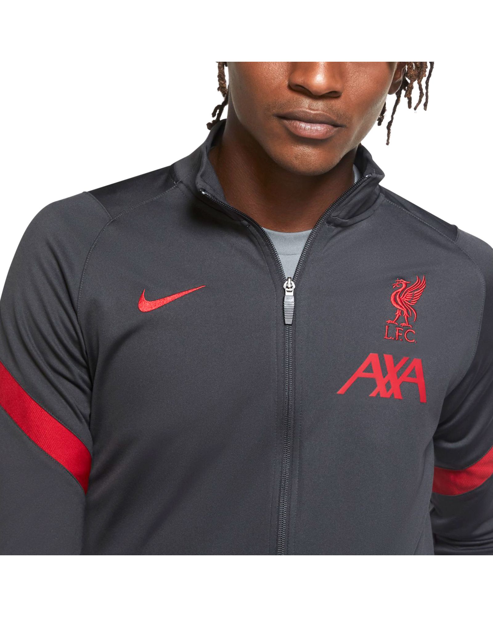 Chaqueta de Paseo Liverpool FC 2020/2021 Gris Oscuro - Fútbol Factory