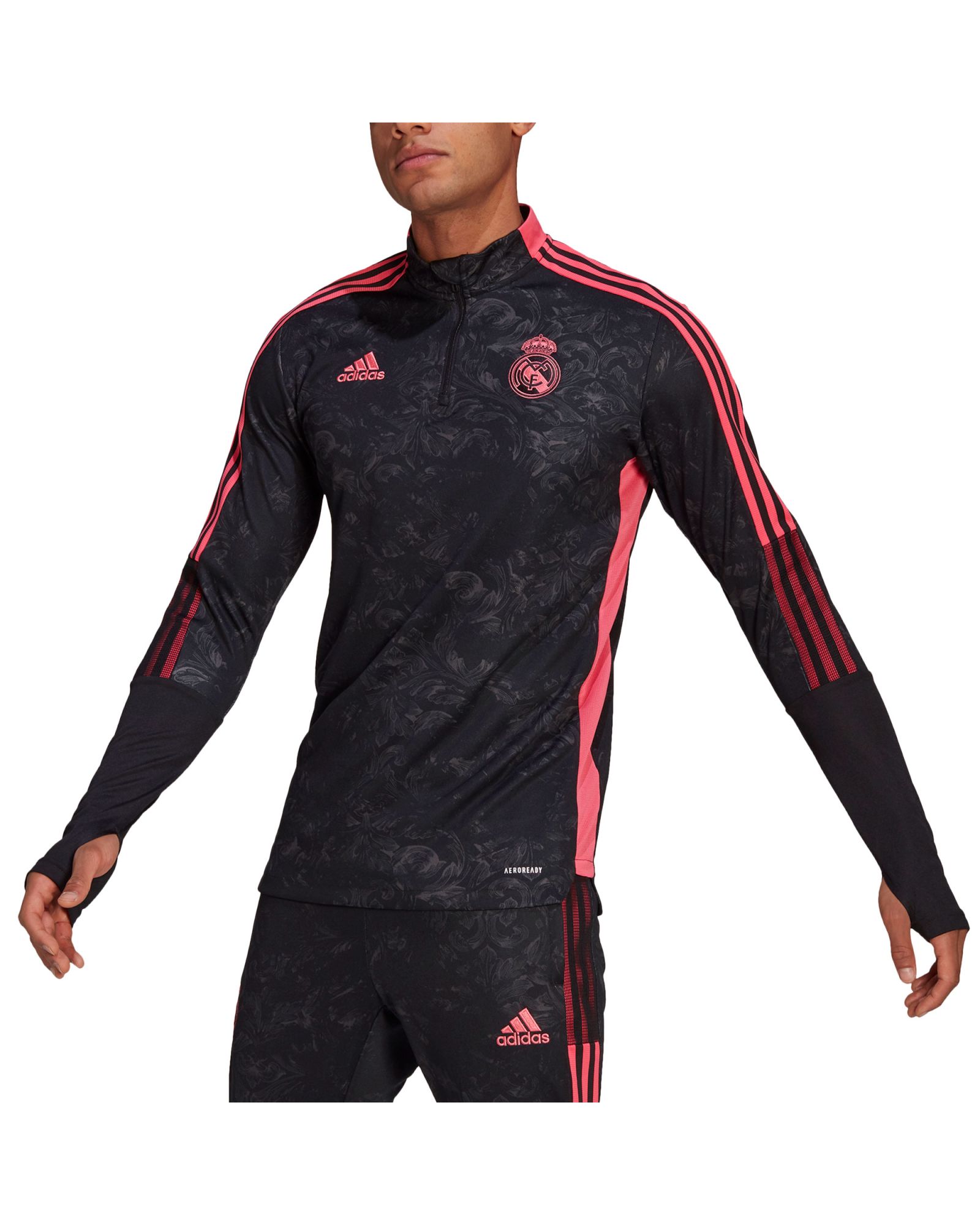 Sudadera adidas Real Madrid staff negra