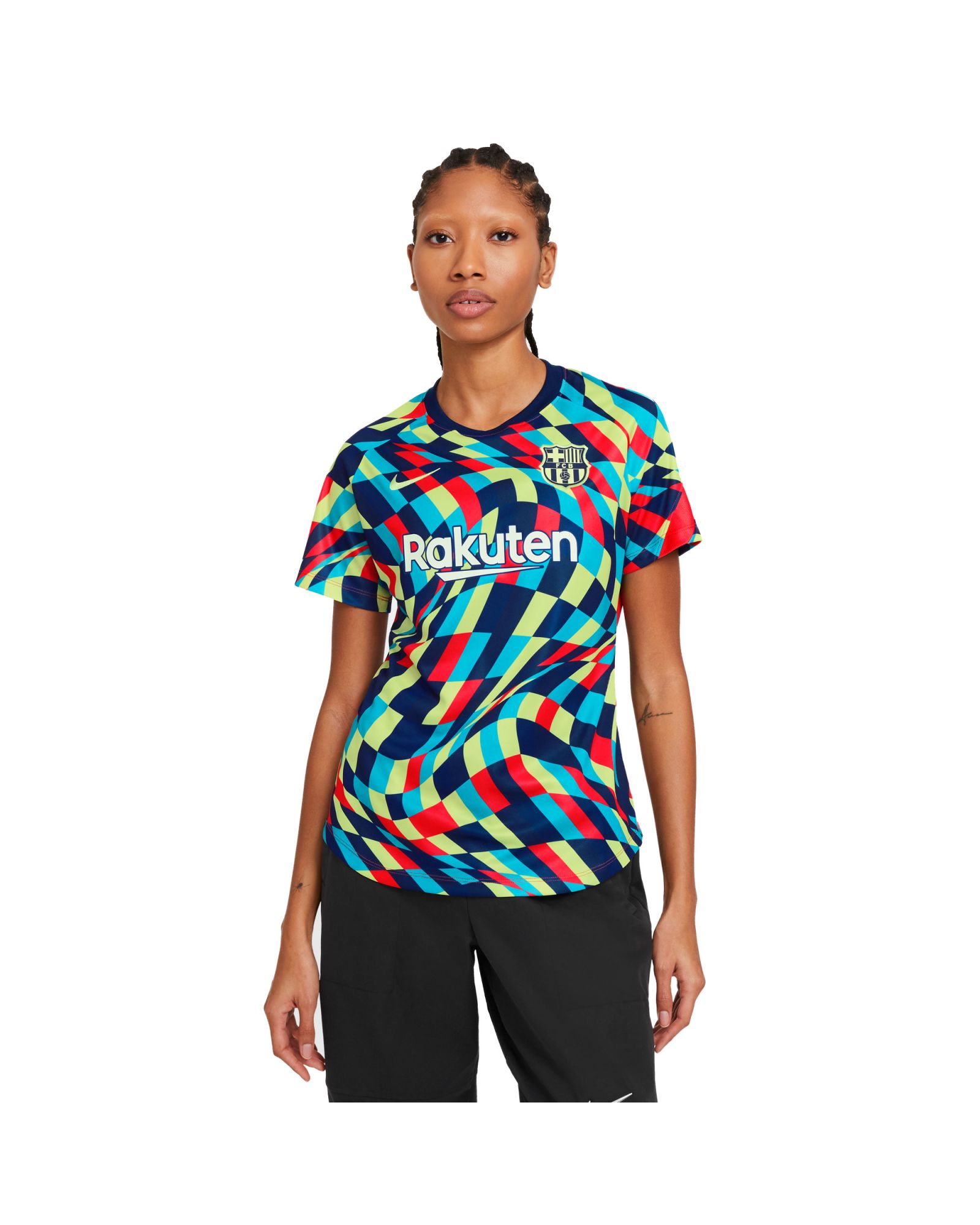 Camiseta de calentamiento del barcelona top