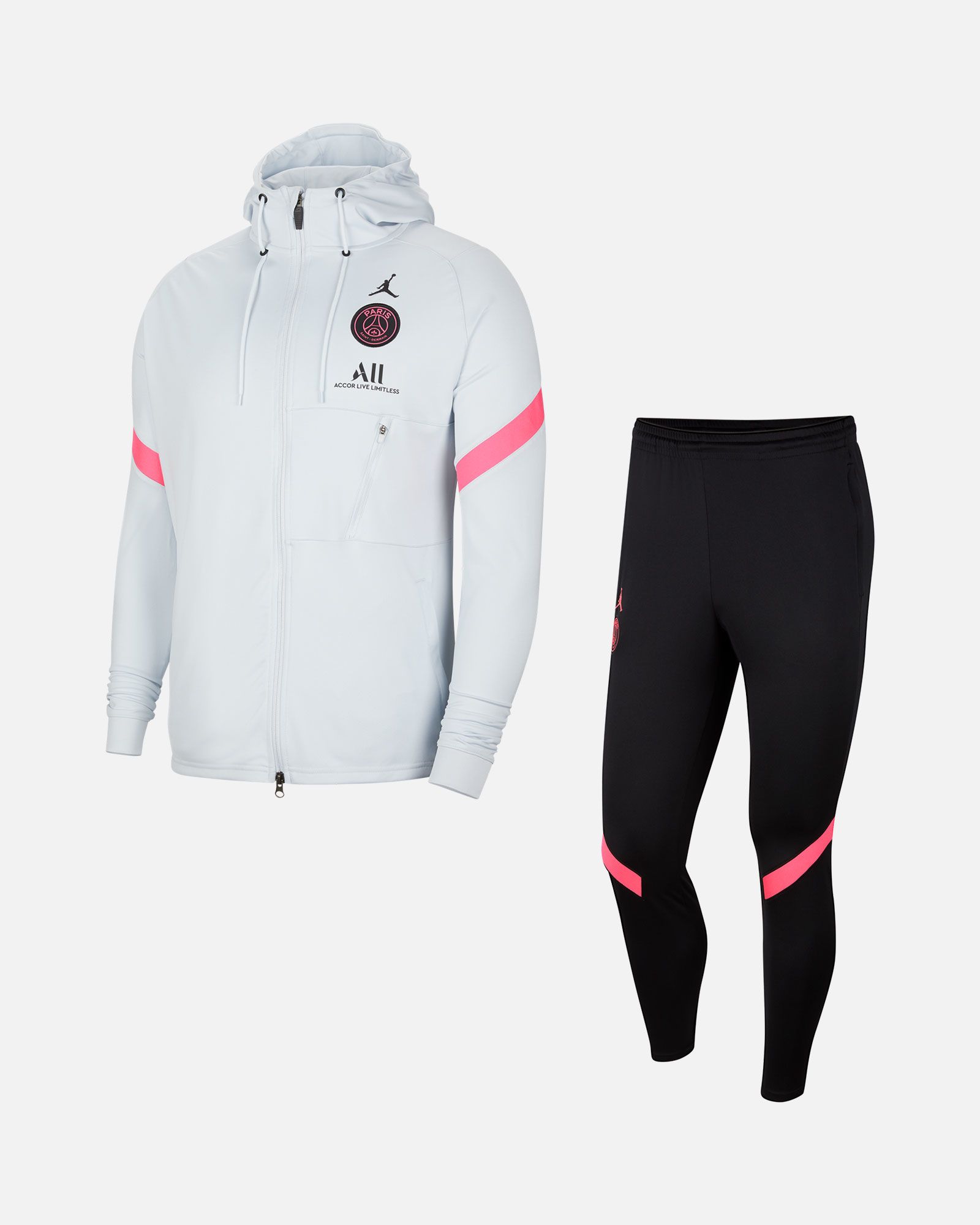 Redondear a la baja dividendo Crítico Chándal de Training Strike PSG 2020/2021 Jordan Air Strike HD Blanco Rosa