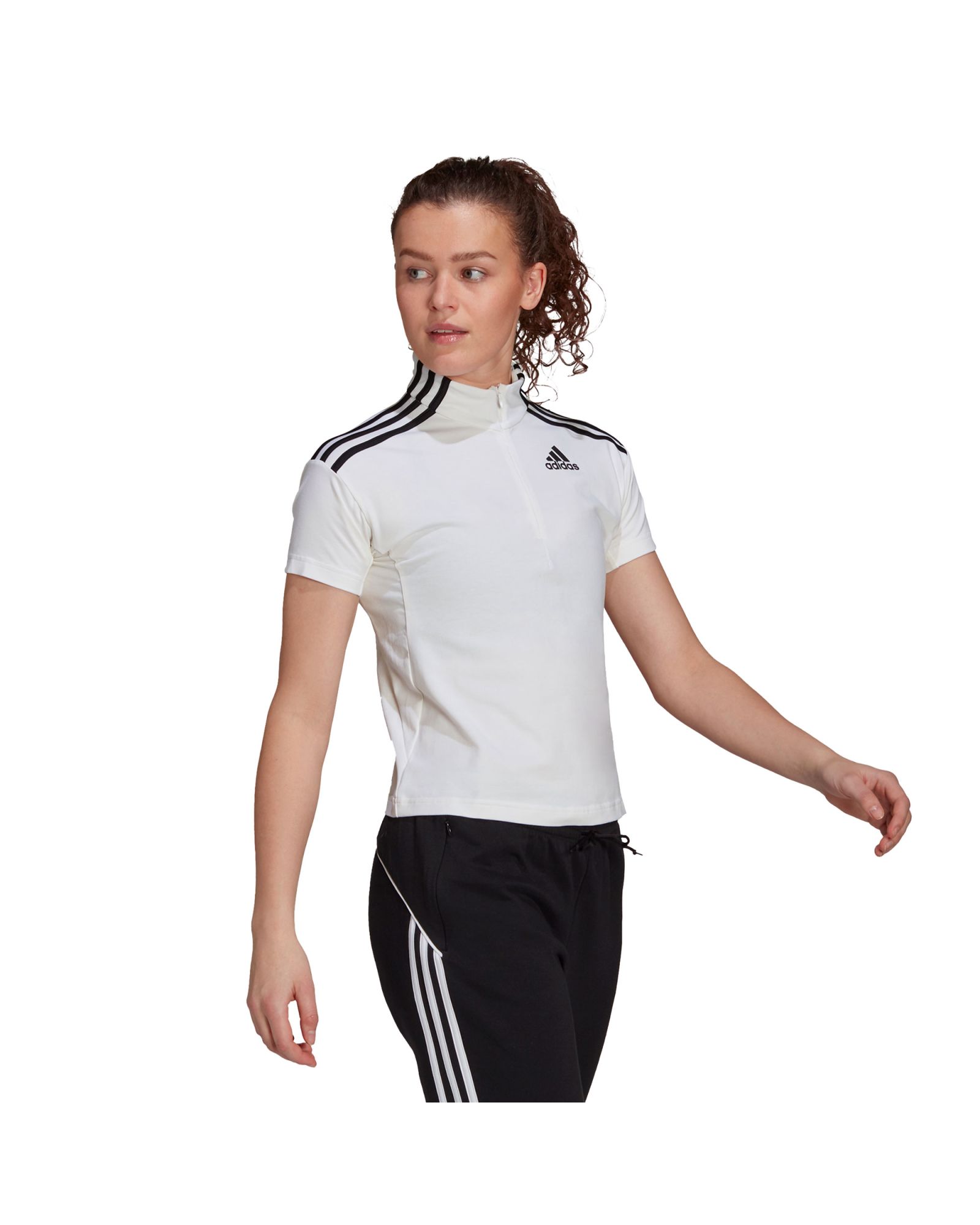 Camiseta adidas ZNE Sportswear 1/2 Mujer Blanco - Fútbol Factory