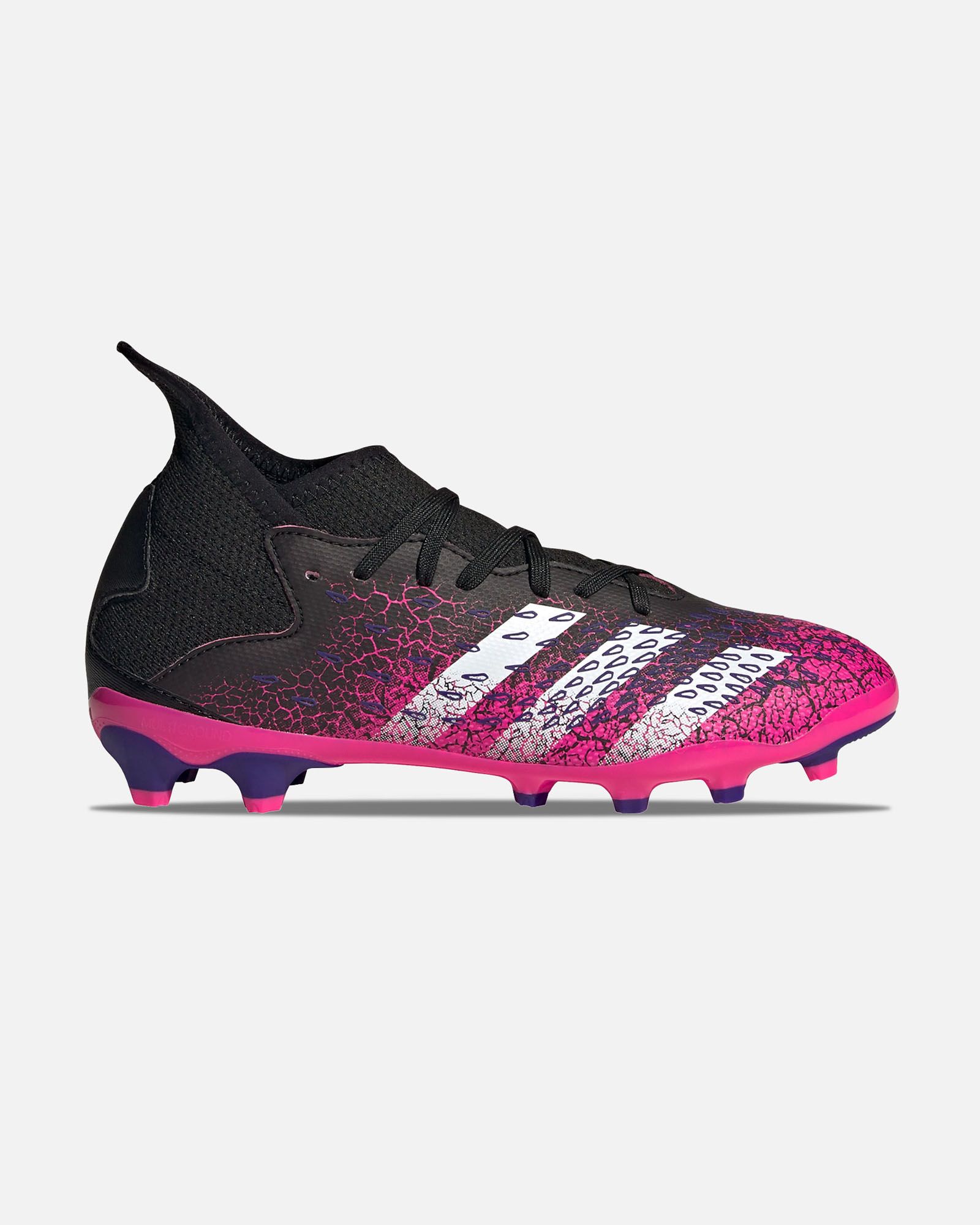 Botas de fútbol adidas Predator MG Niño Negro Rosa