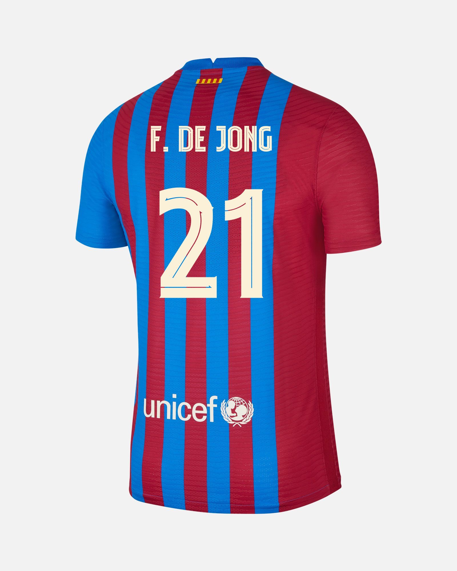 Camiseta 1ª FC Barcelona 2021/2022 Match F. De Jong - Fútbol Factory