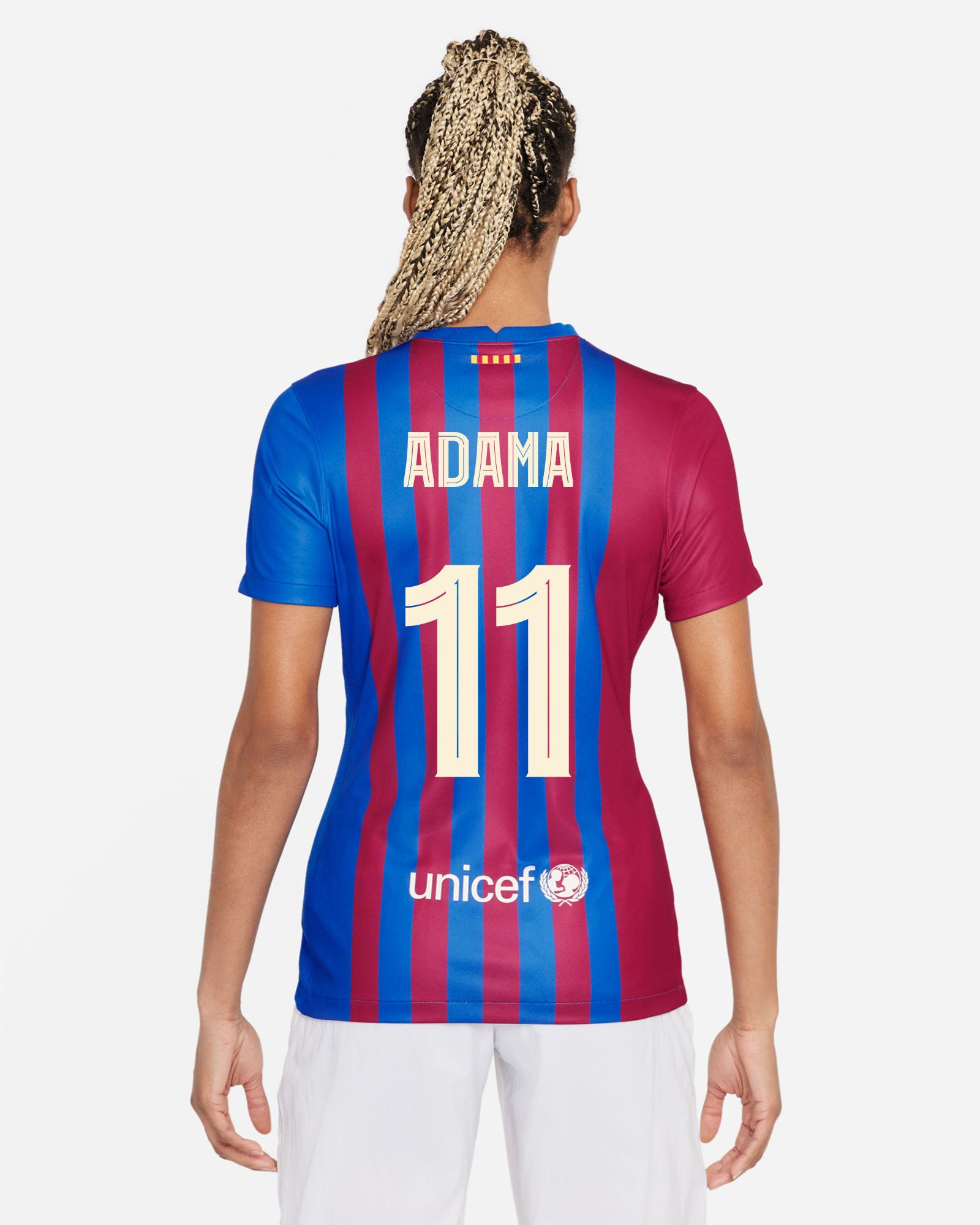 Camiseta 1ª FC Barcelona 2021/2022 Adama para mujer - Fútbol Factory