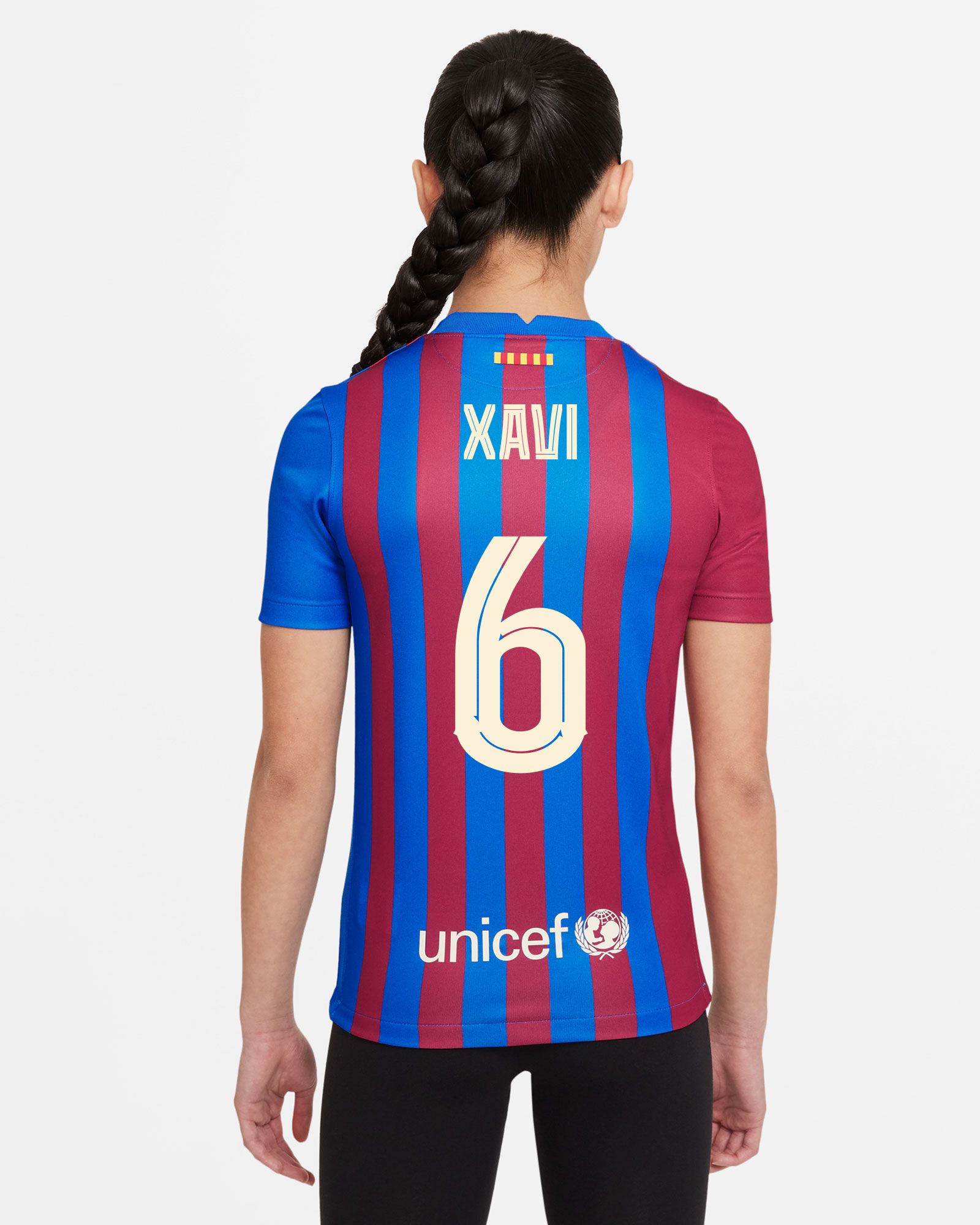 Camiseta 1ª FC Barcelona 2021/2022 Xavi para niño