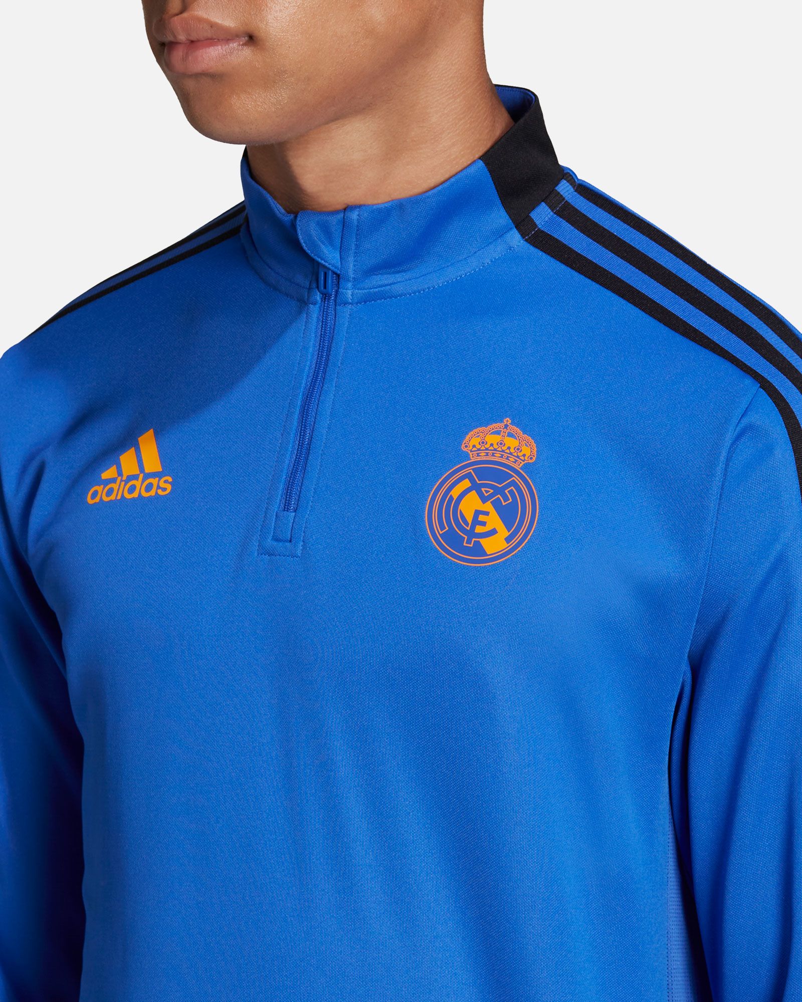 Sudadera Sin Capucha Hombre Adidas Real Madrid CF Azul Fútbol