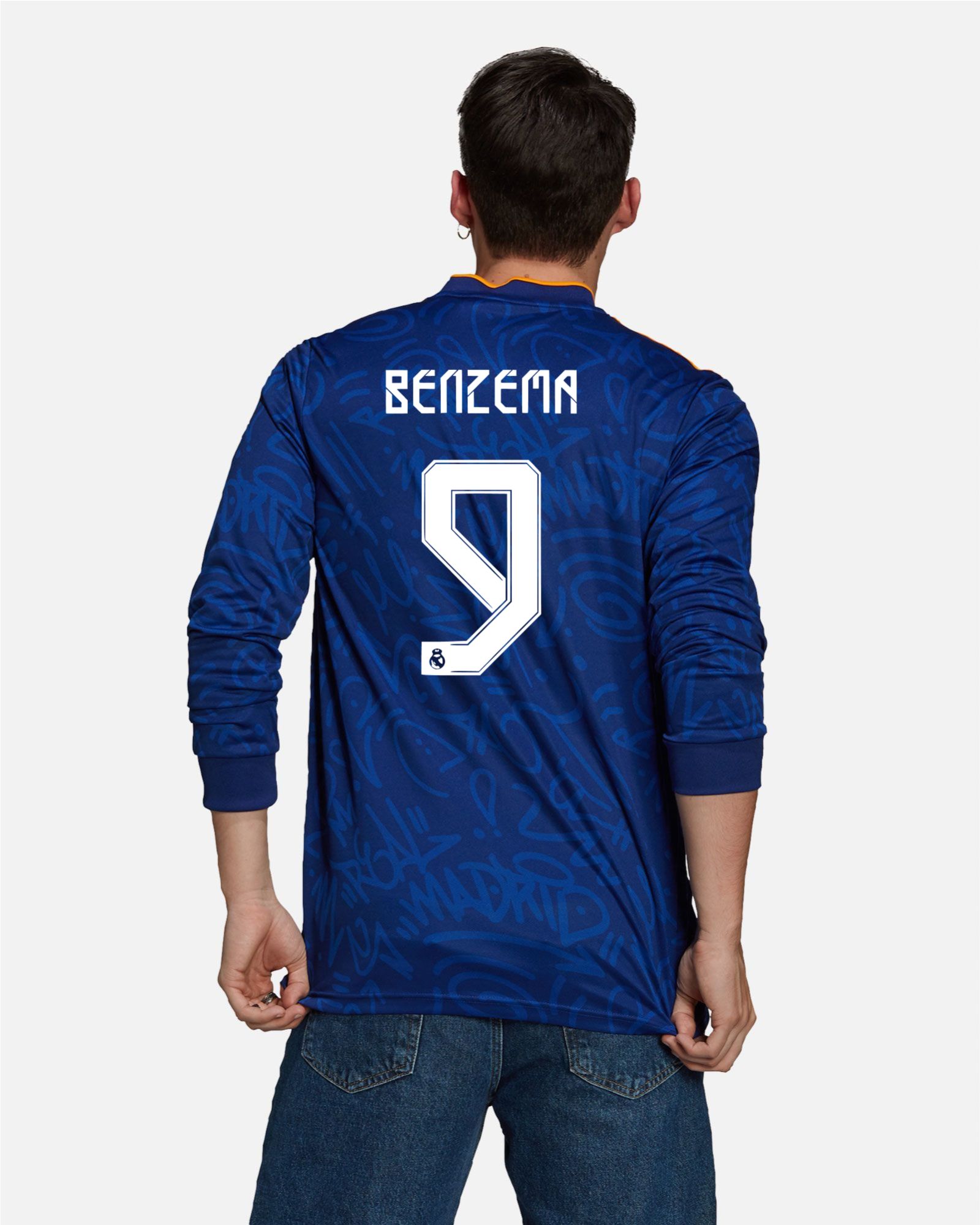 Camiseta de manga larga 2ª Real Madrid 2021/2022 Benzema - Fútbol Factory