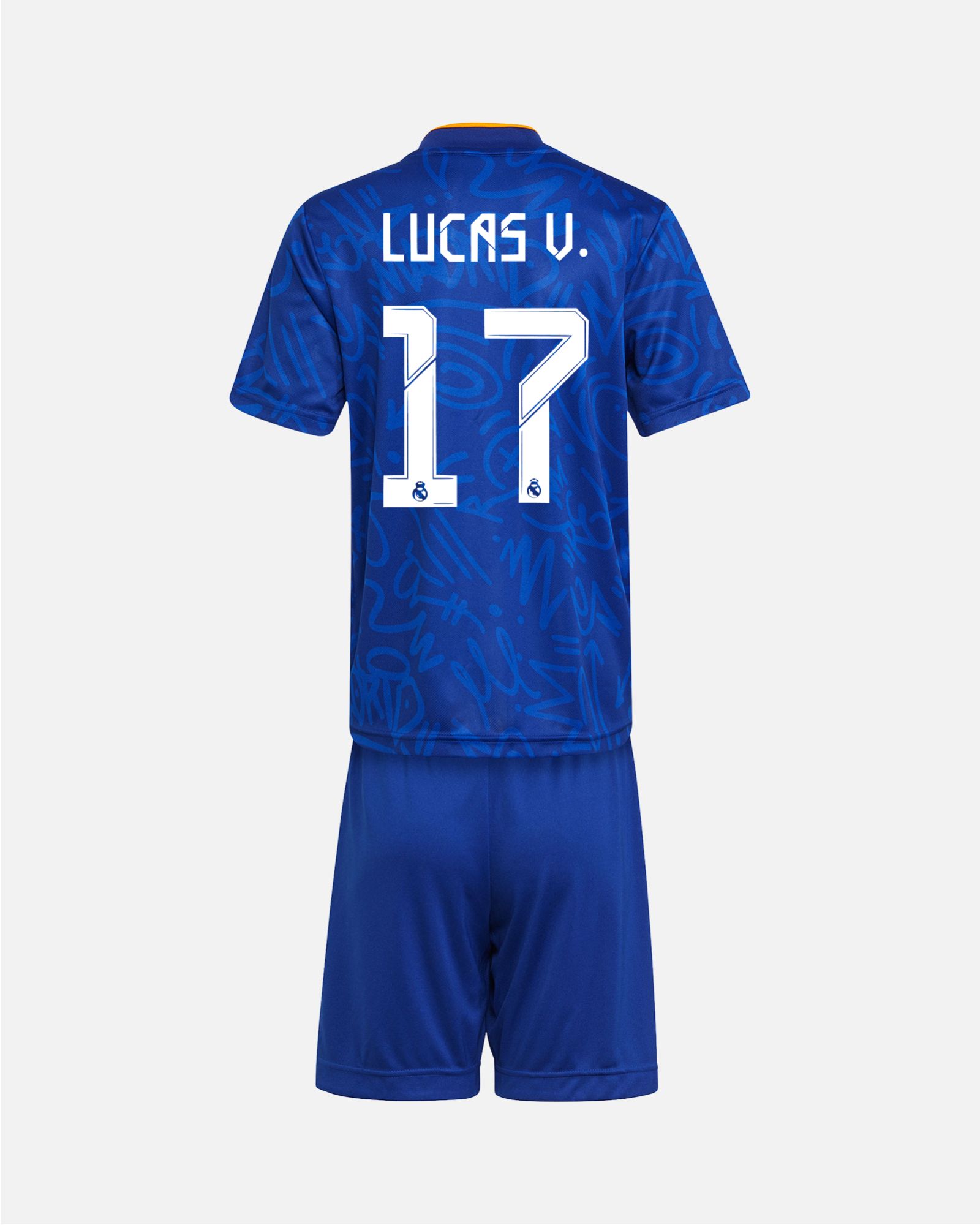 Conjunto 2ª Real Madrid 2021/2022 Lucas V. - Fútbol Factory