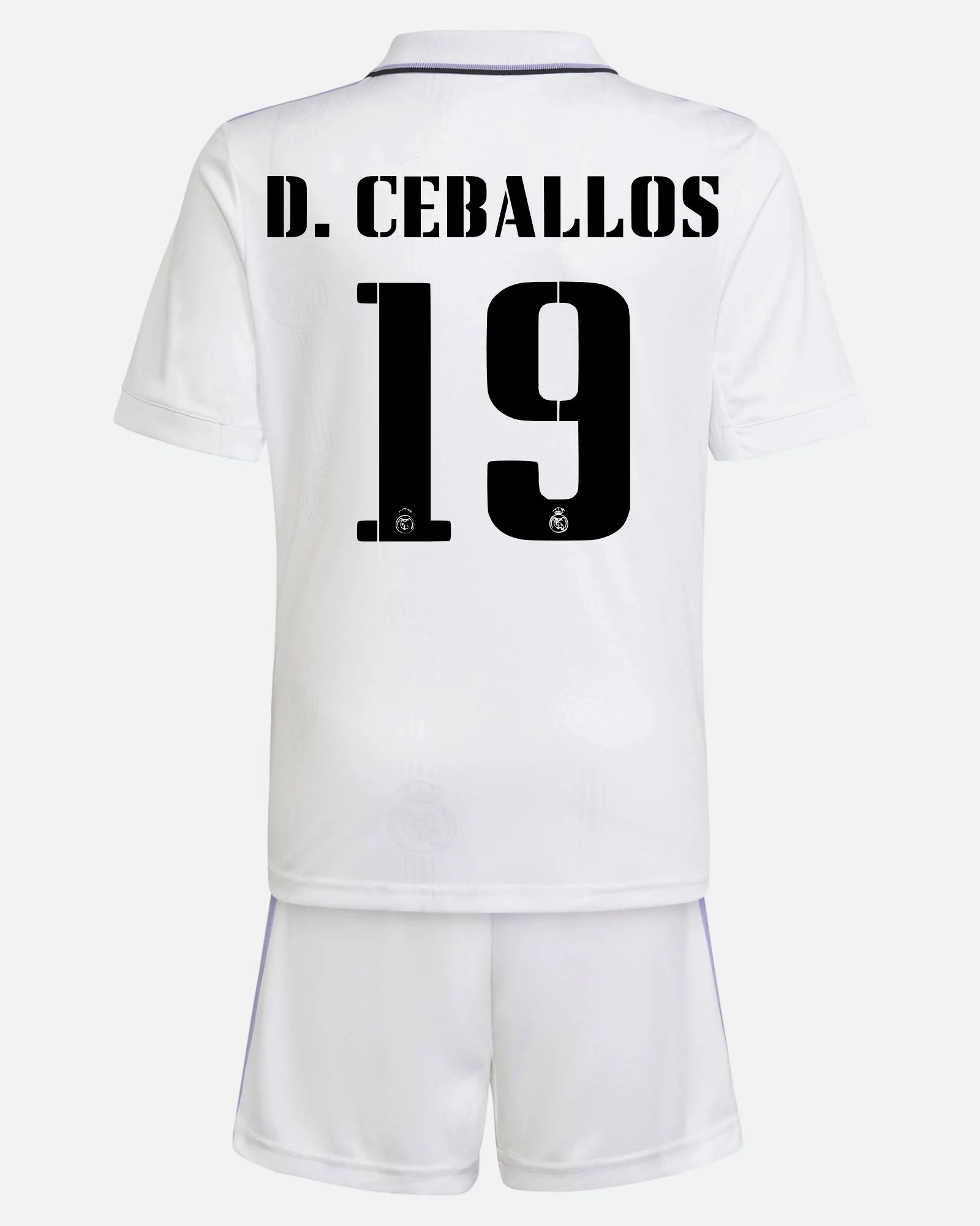 Conjunto 1ª Real Madrid 2022/2023 D. Ceballos - Fútbol Factory