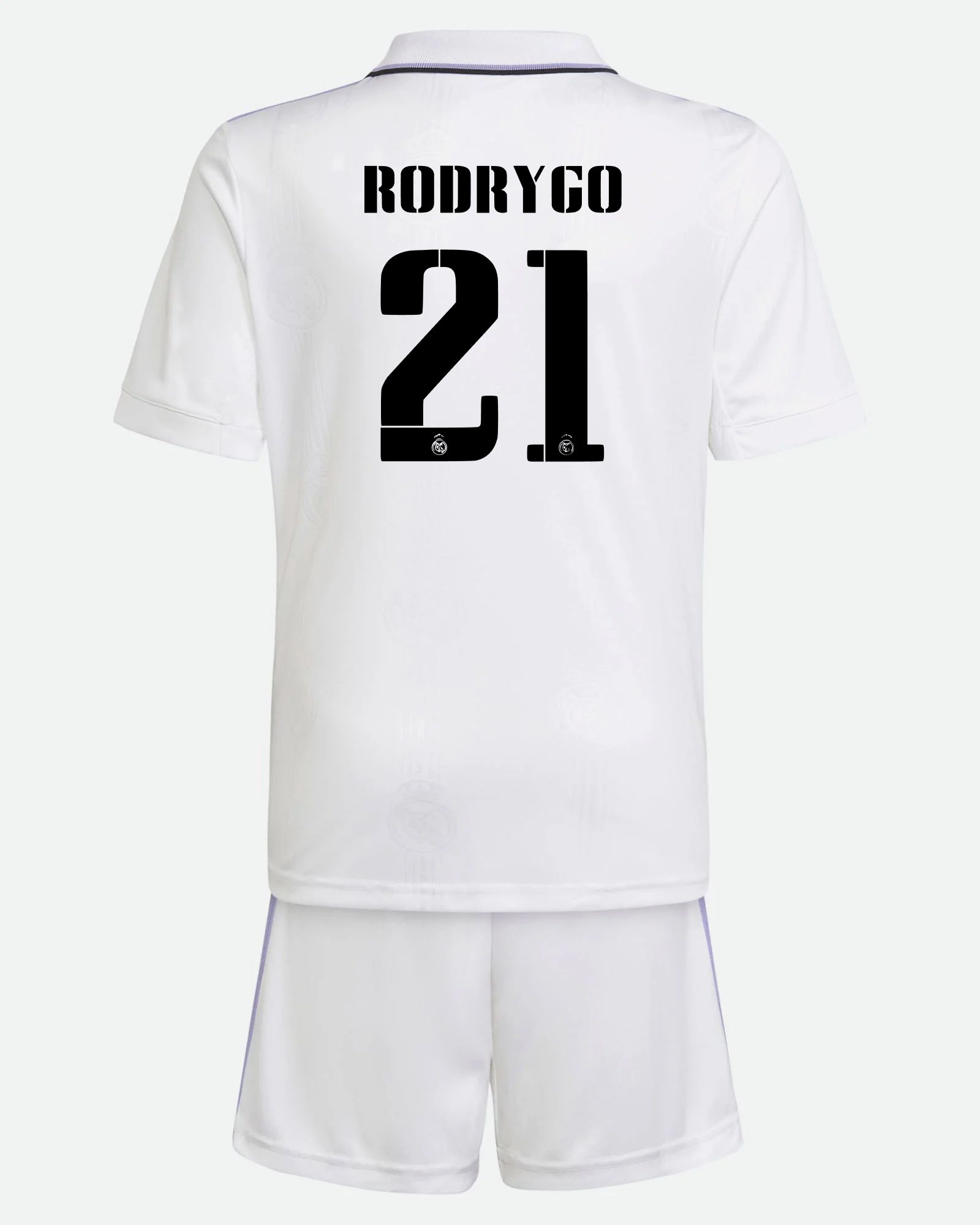 Miniconjunto 1ª Real Madrid 2022/2023 Rodrygo - Fútbol Factory