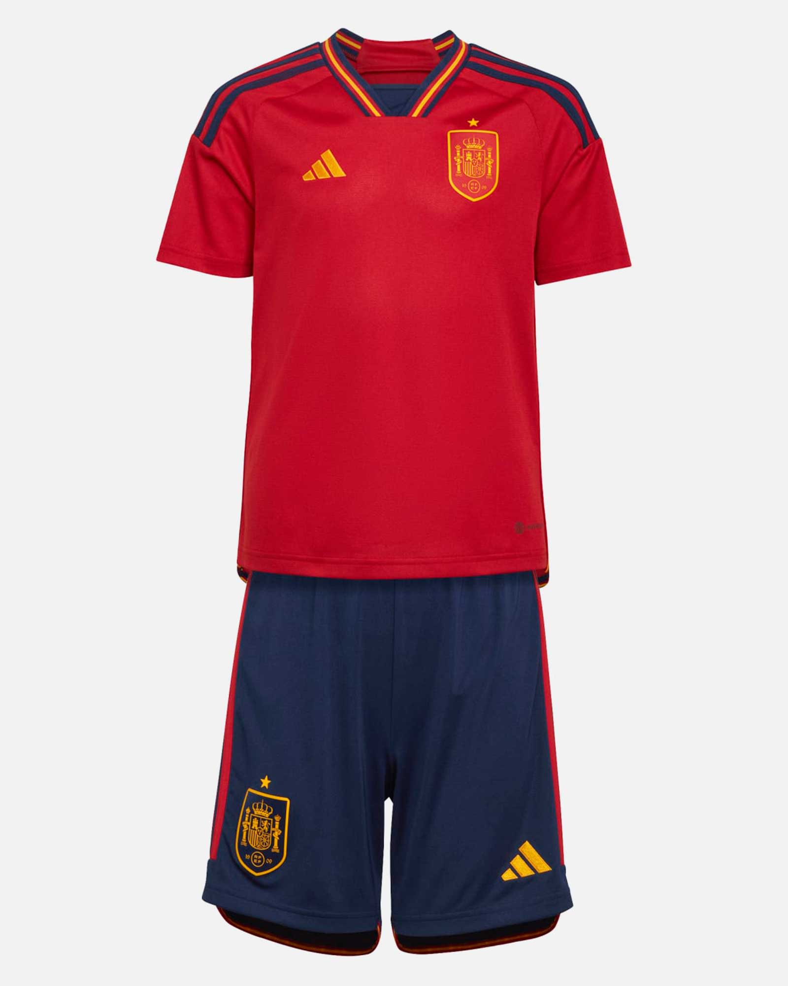 Equipación Completa Niño Selección Española Mundial 2022 Roja