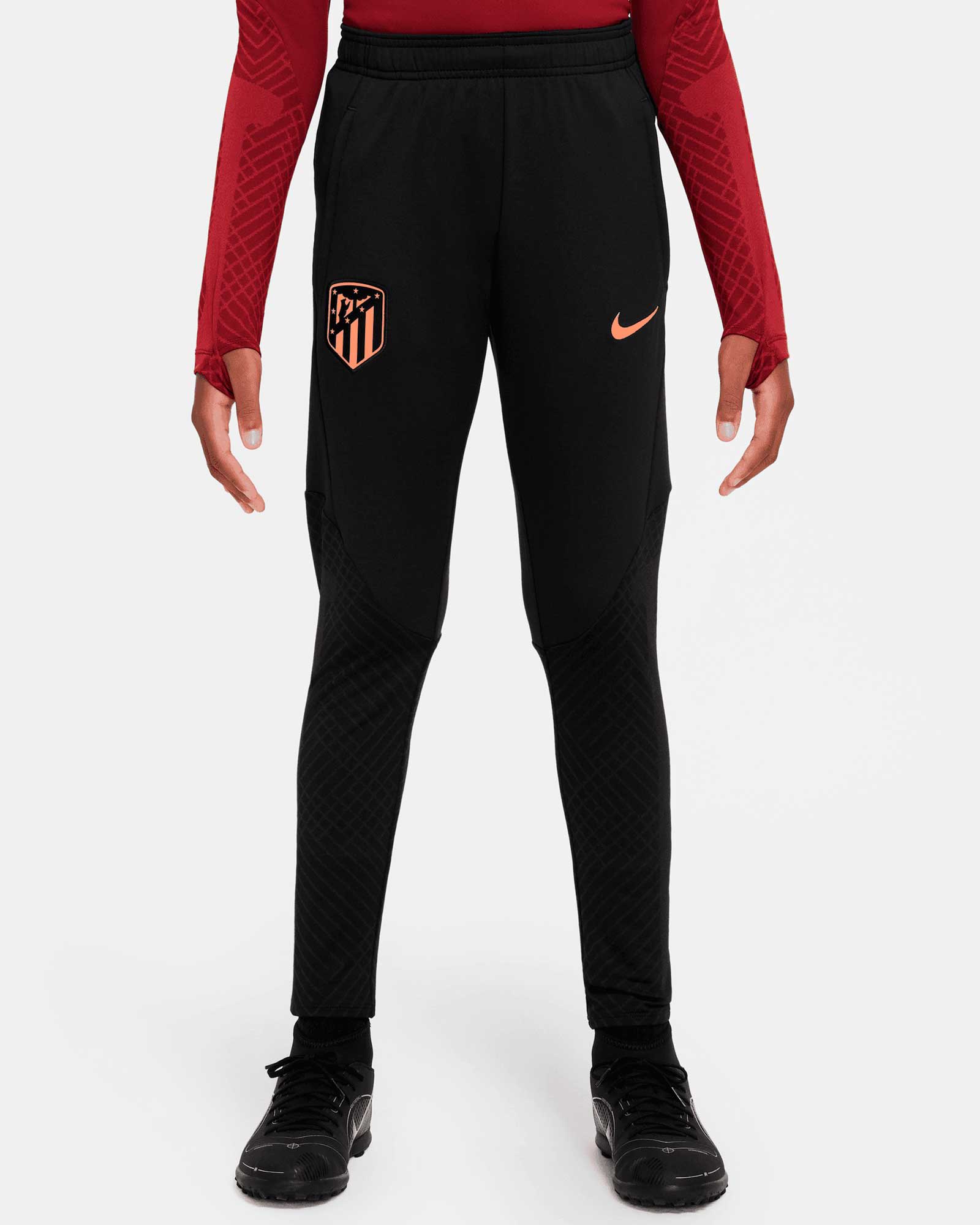 Chandal Atlético de Madrid 2022/2023 Con Capucha Negro -  Camisetasdefutbolshop