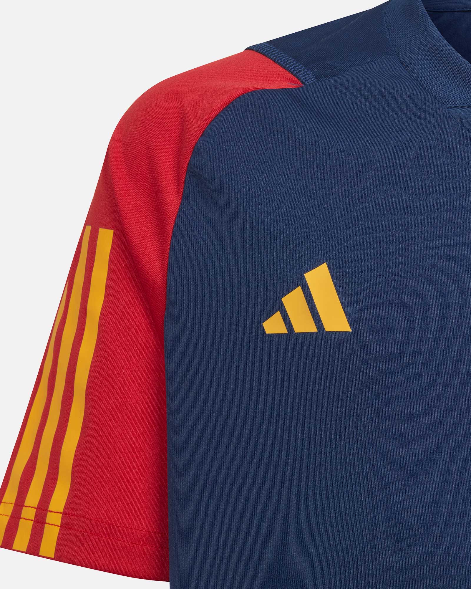 Camiseta adidas España niño entrenamiento azul