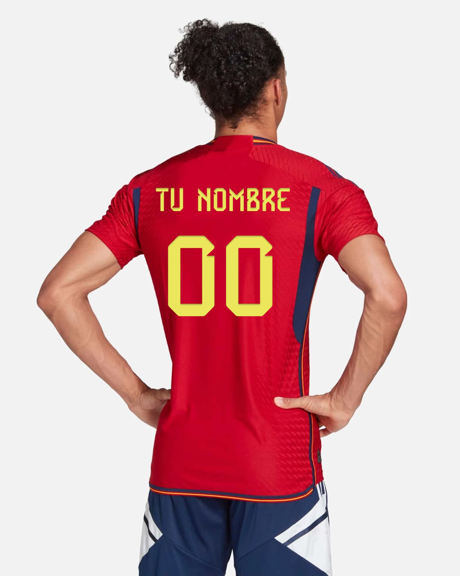 Camiseta seleccion española personalizada