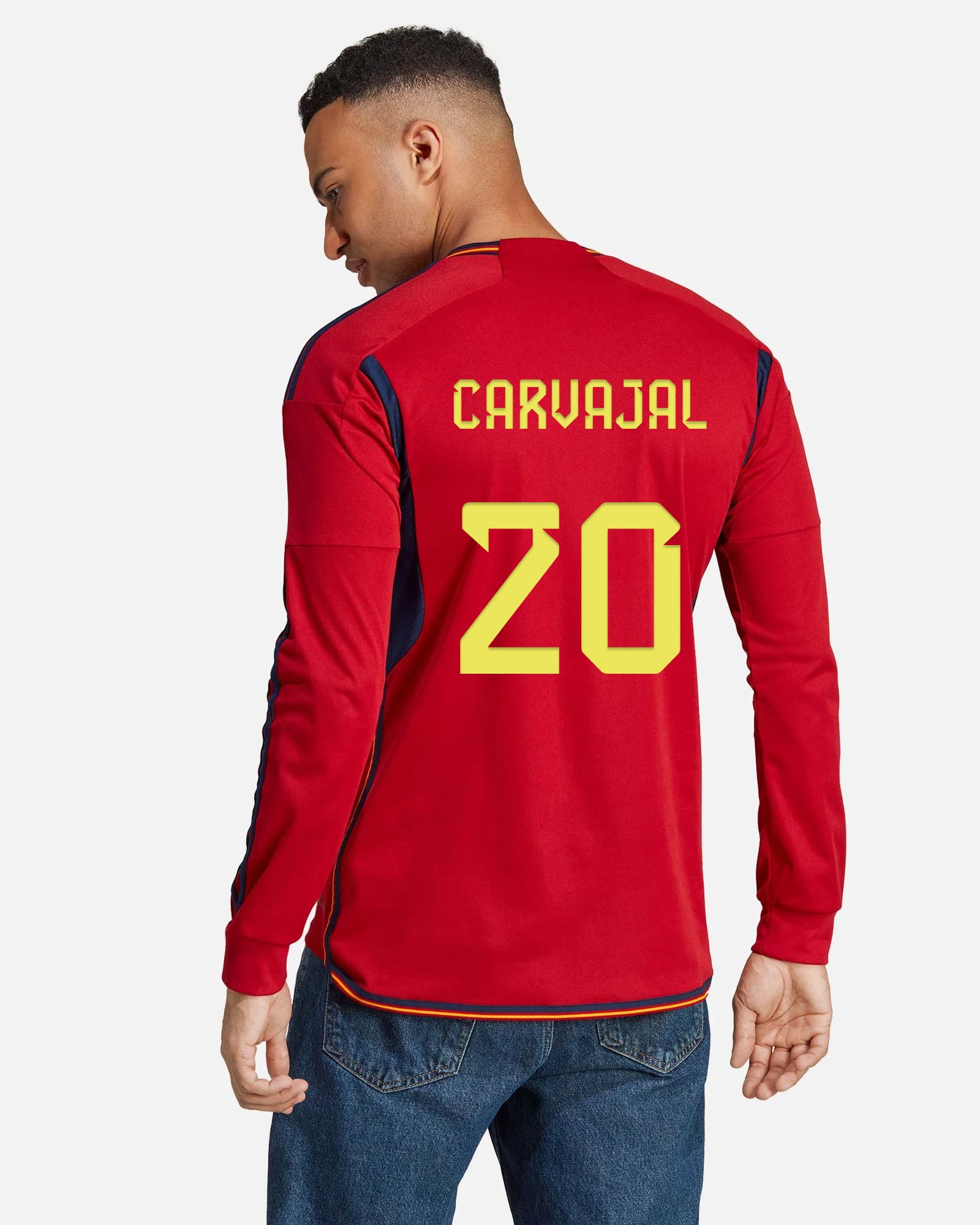 Camiseta manga larga adidas España 2022 2023 roja